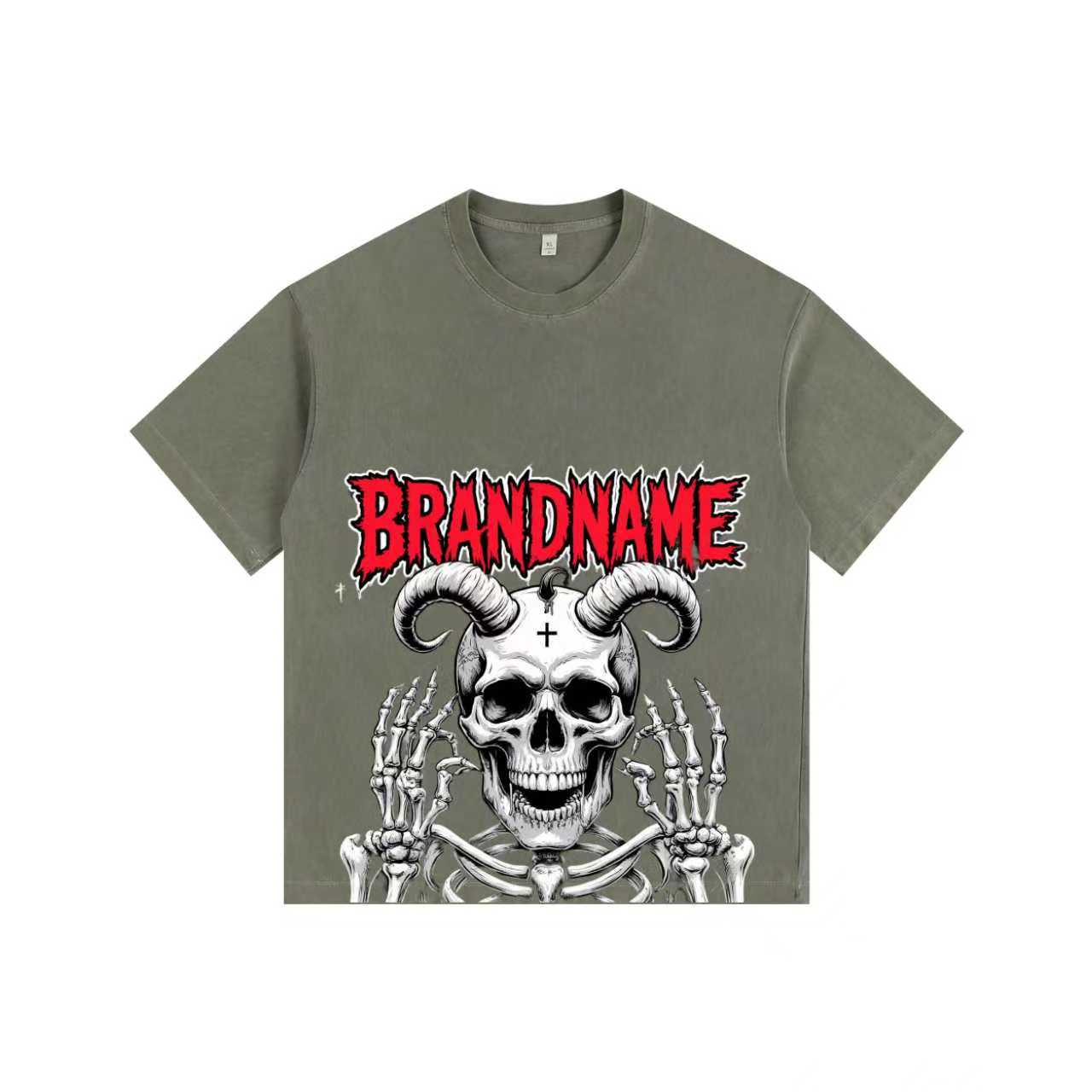 Satan Force Vintage-washed oversized T-shirt