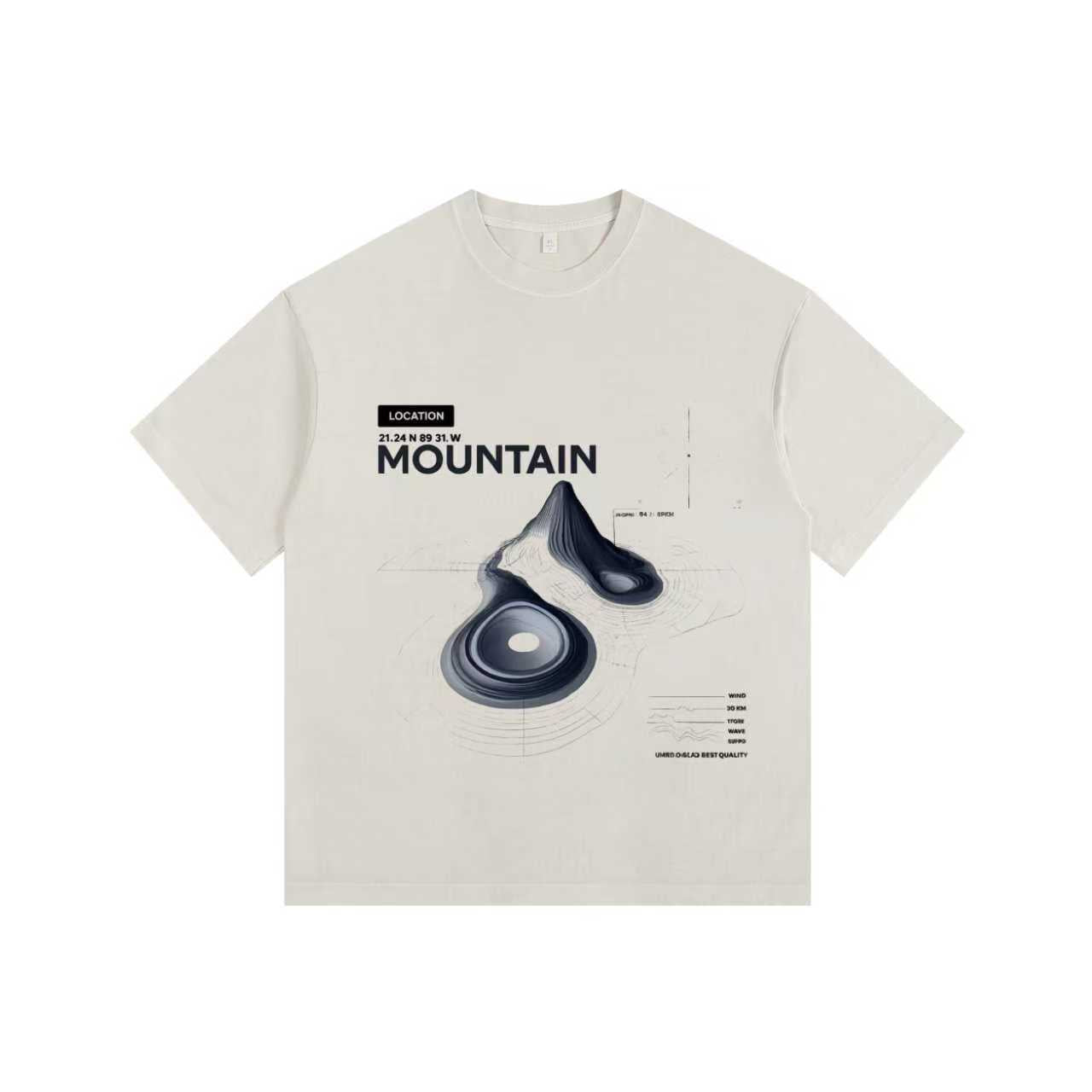 Mountain Vintage-Washed Oversized T-shirt
