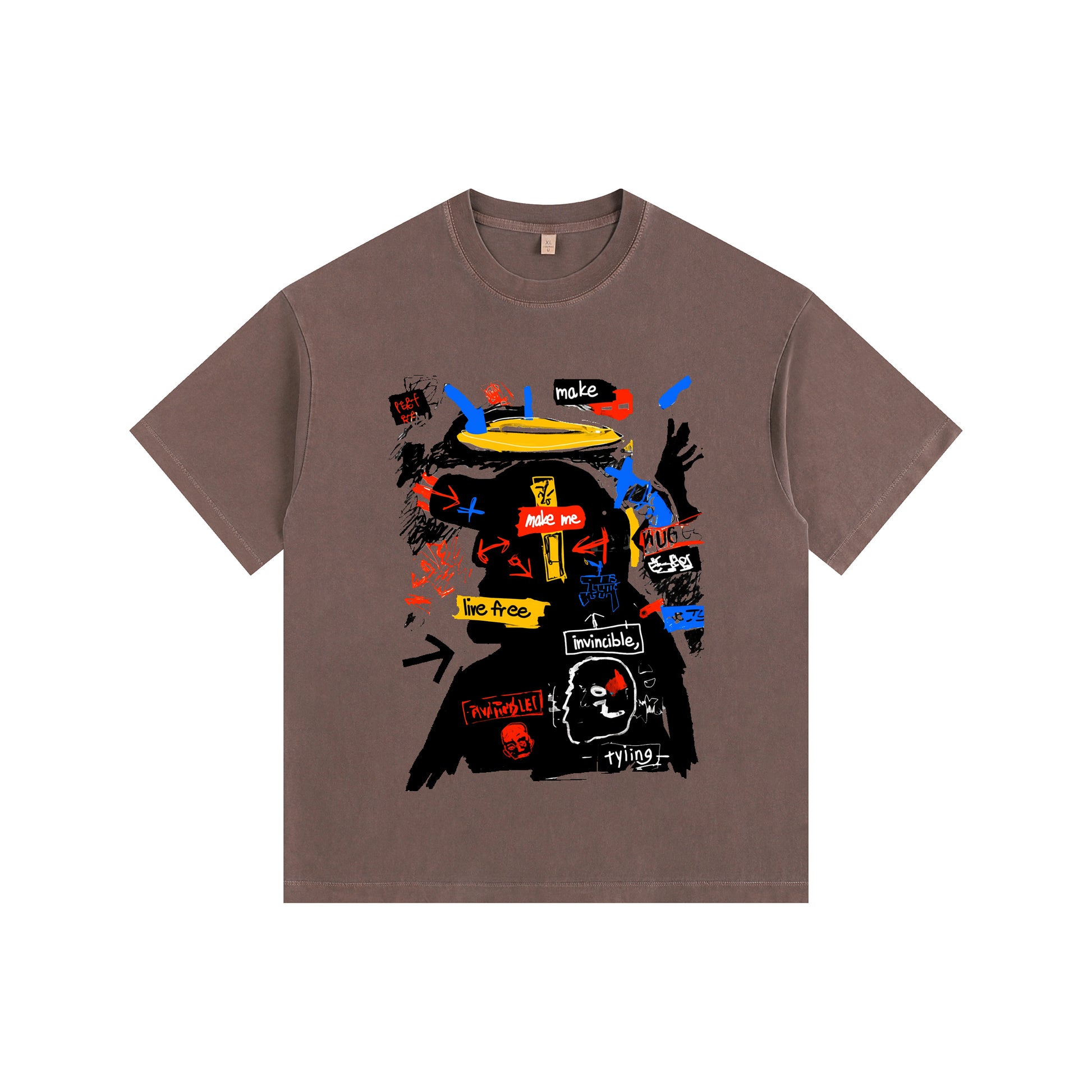 Rebel Angel Vintage-Washed  Tee – [Born To Defy]