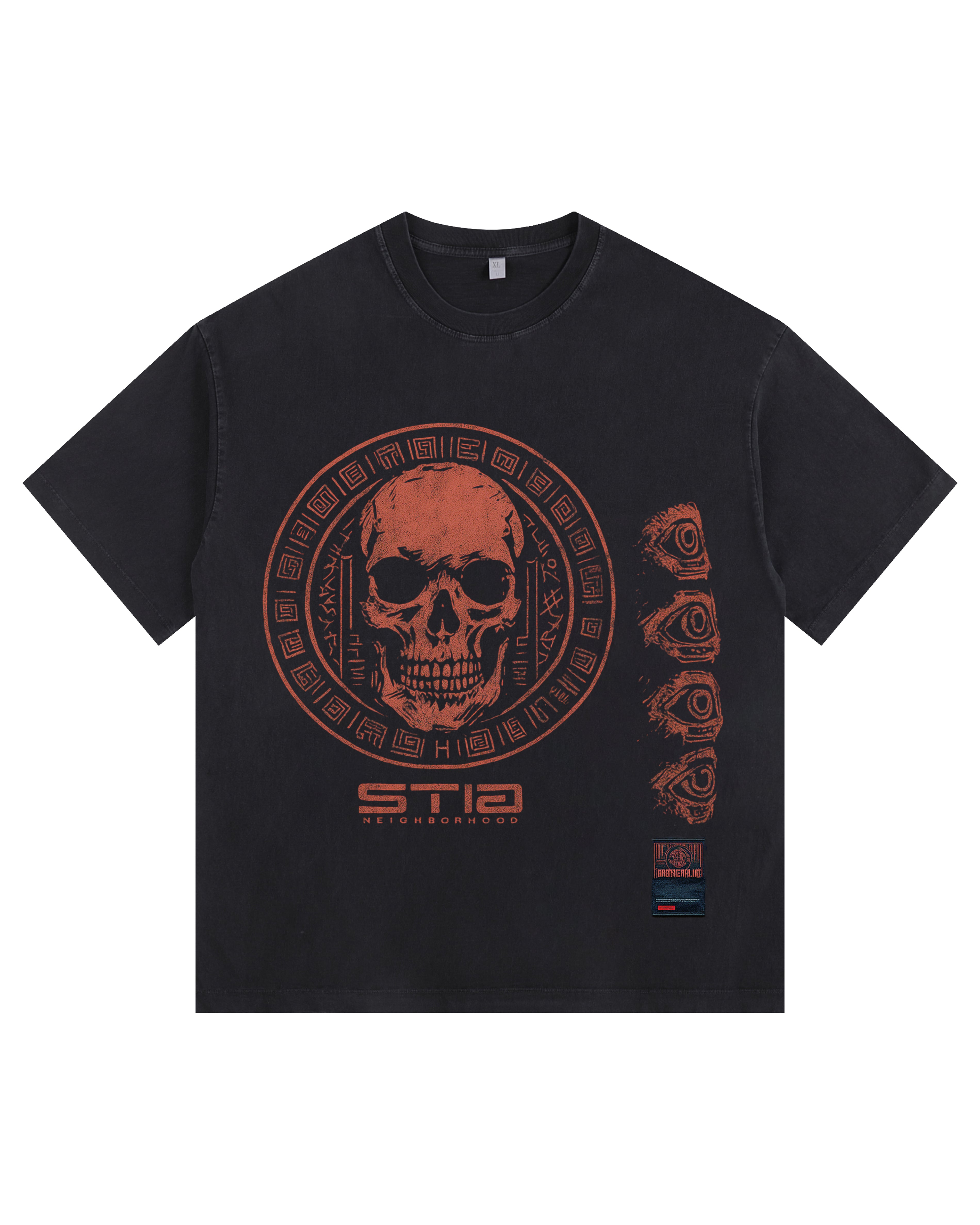 SKULL SEAL Vintage-washed oversized T-shirt