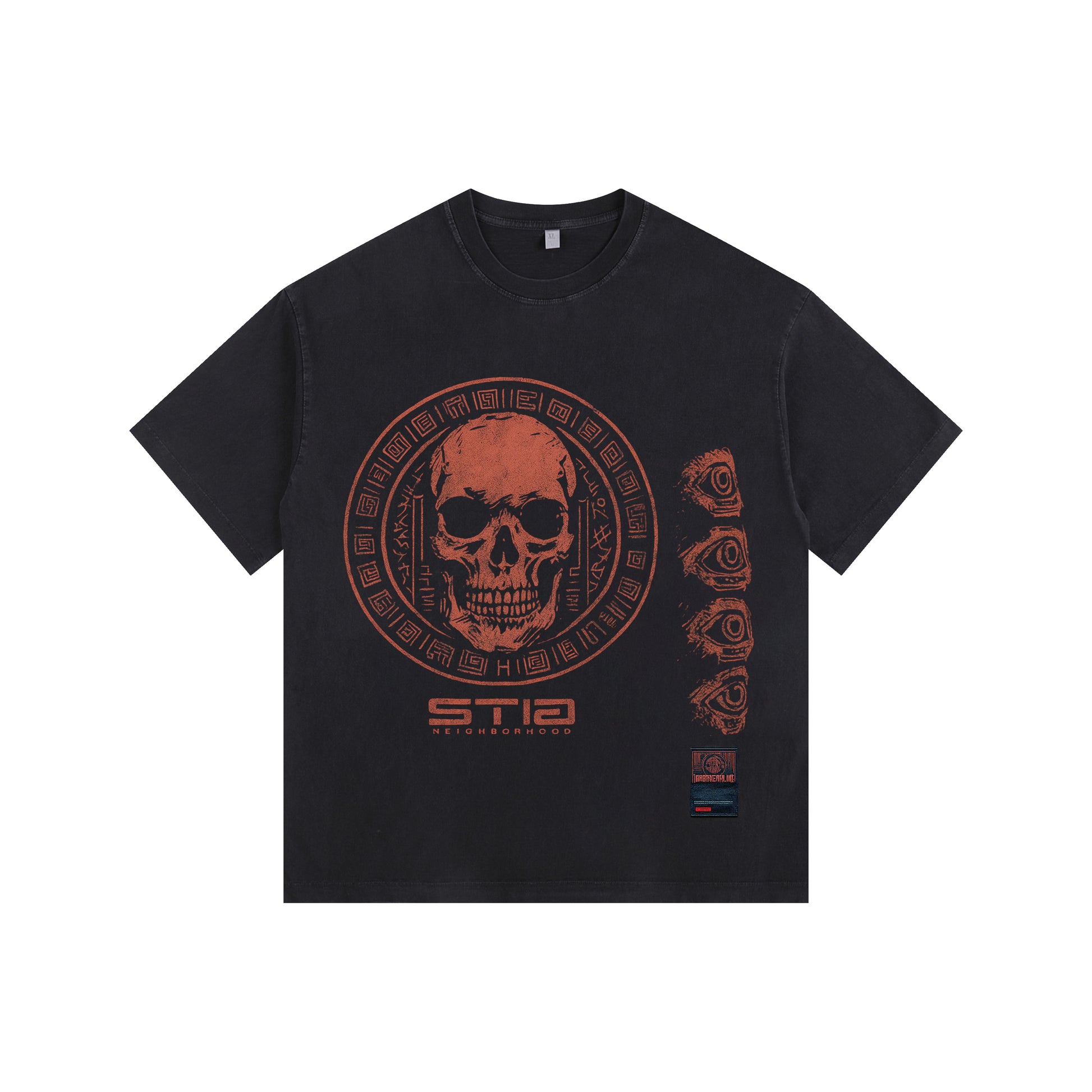 SKULL SEAL Vintage-washed oversized T-shirt