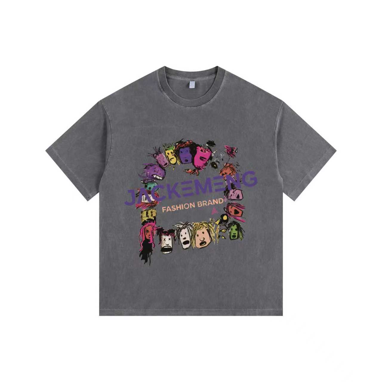 Vivid Crew Vintage-washed oversize tee
