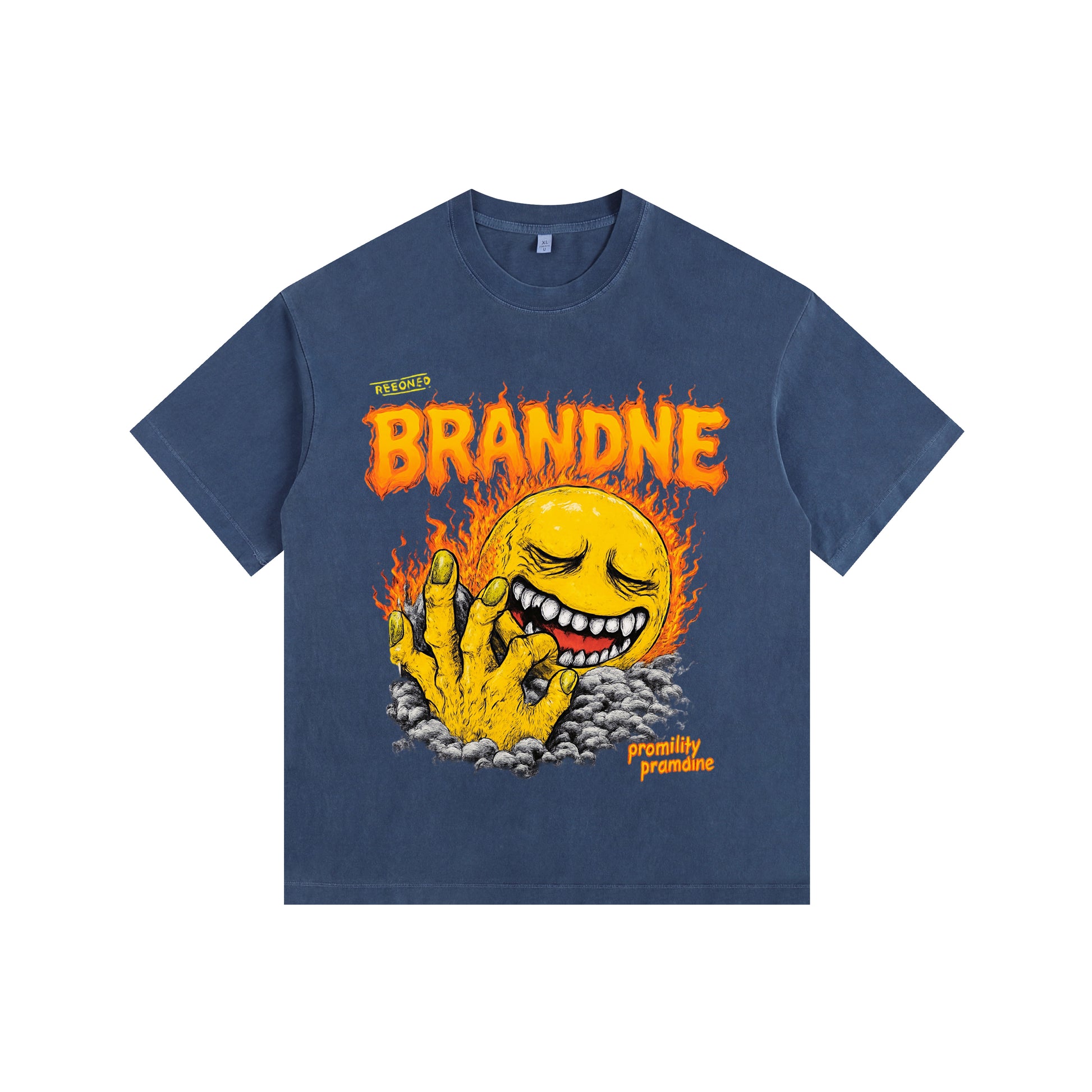 Emoji Vintage-Washed Oversized T-shirt