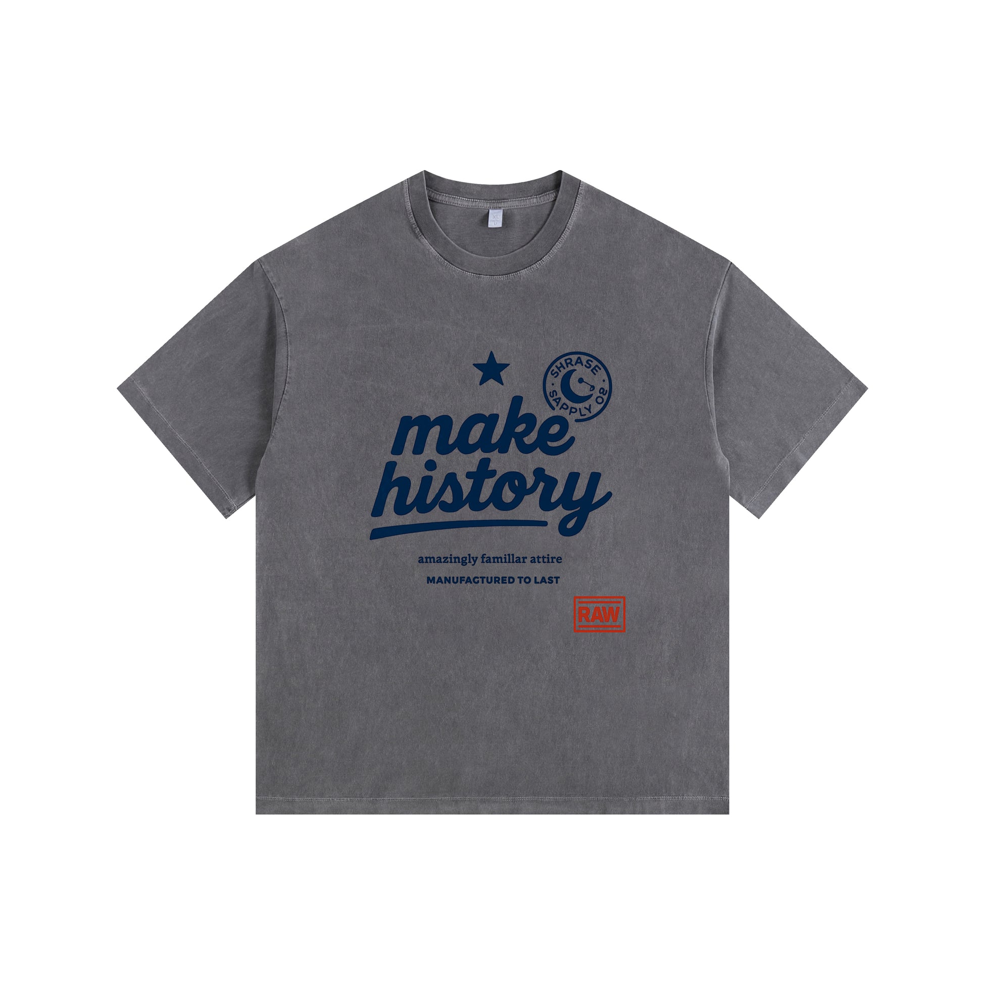 Letter Vintage-washed oversized T-shirt