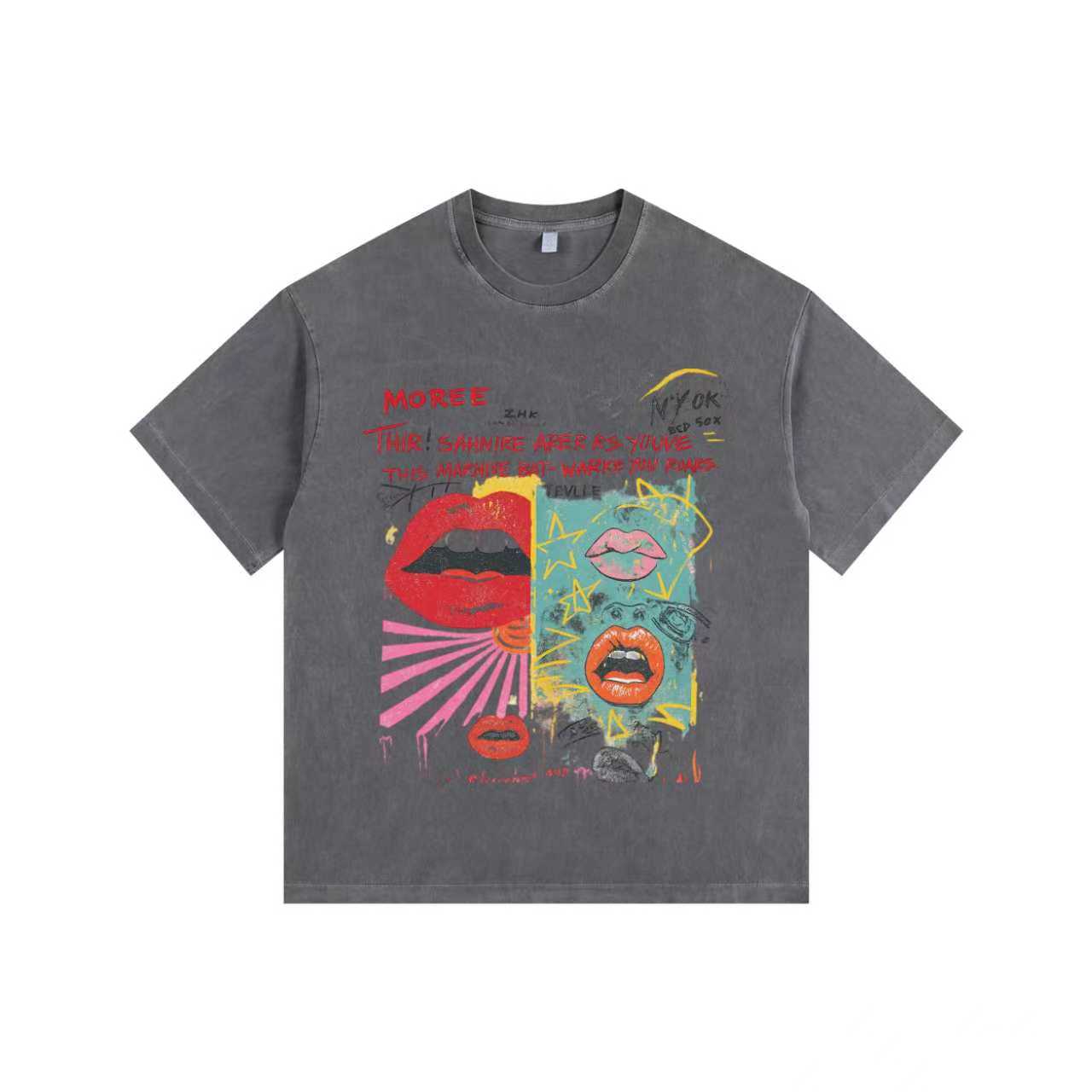 Street-Inspired Elements Vintage-washed oversized T-shirt