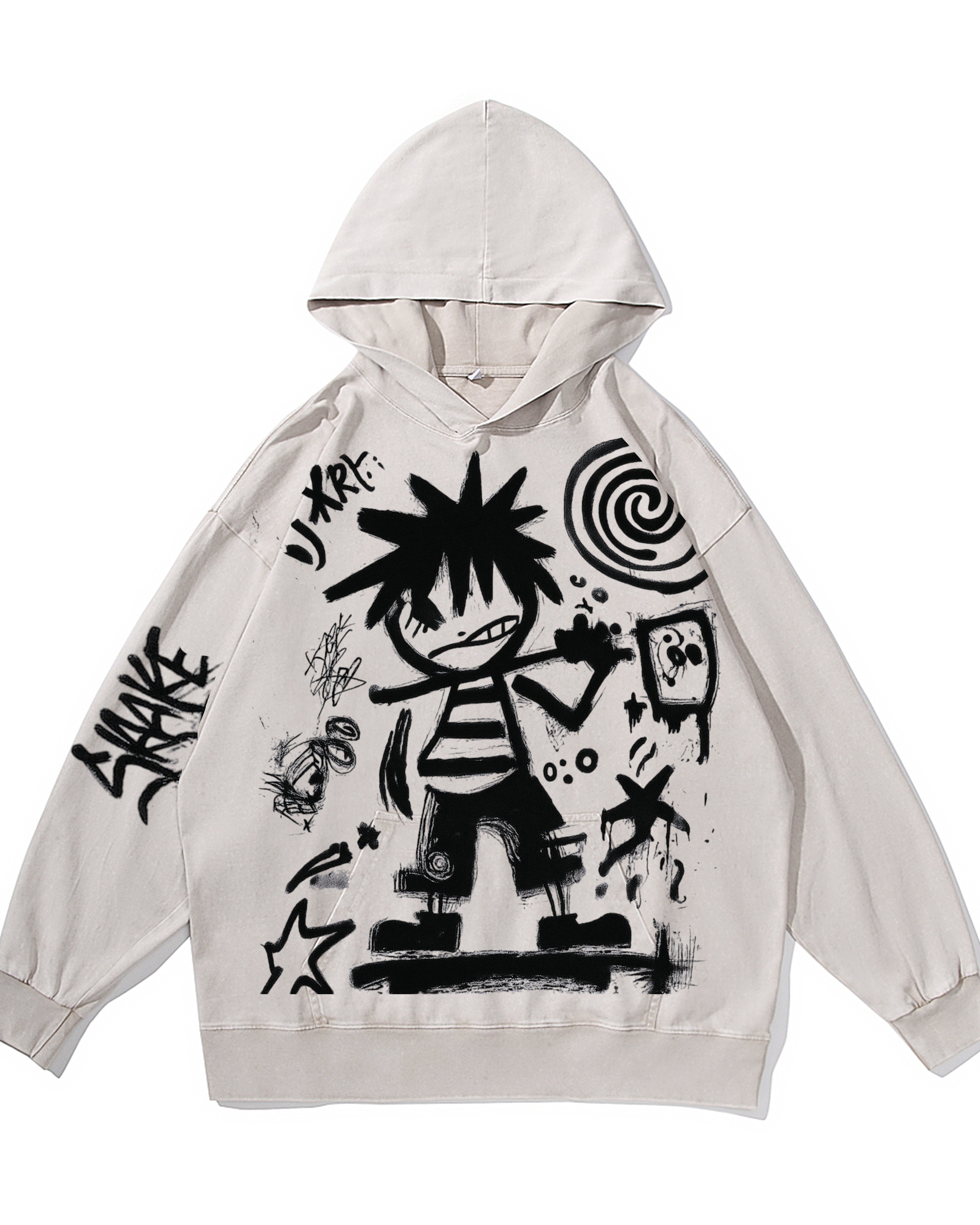 Littlt Rebal Vintage-Washed  Hoodie