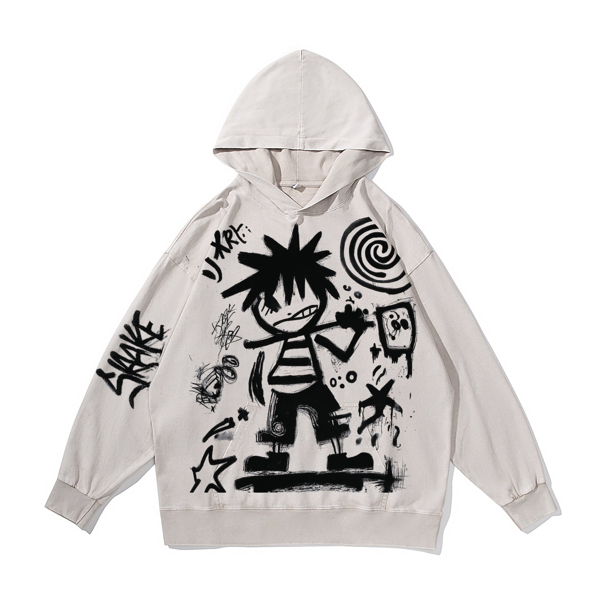 Littlt Rebal Vintage-Washed  Hoodie