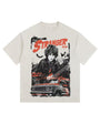 Large Print 1980 Vintage-Washed Oversized T-shirt