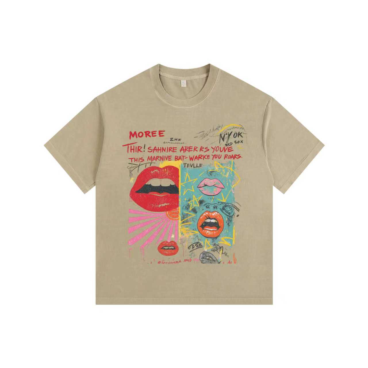 Street-Inspired Elements Vintage-washed oversized T-shirt