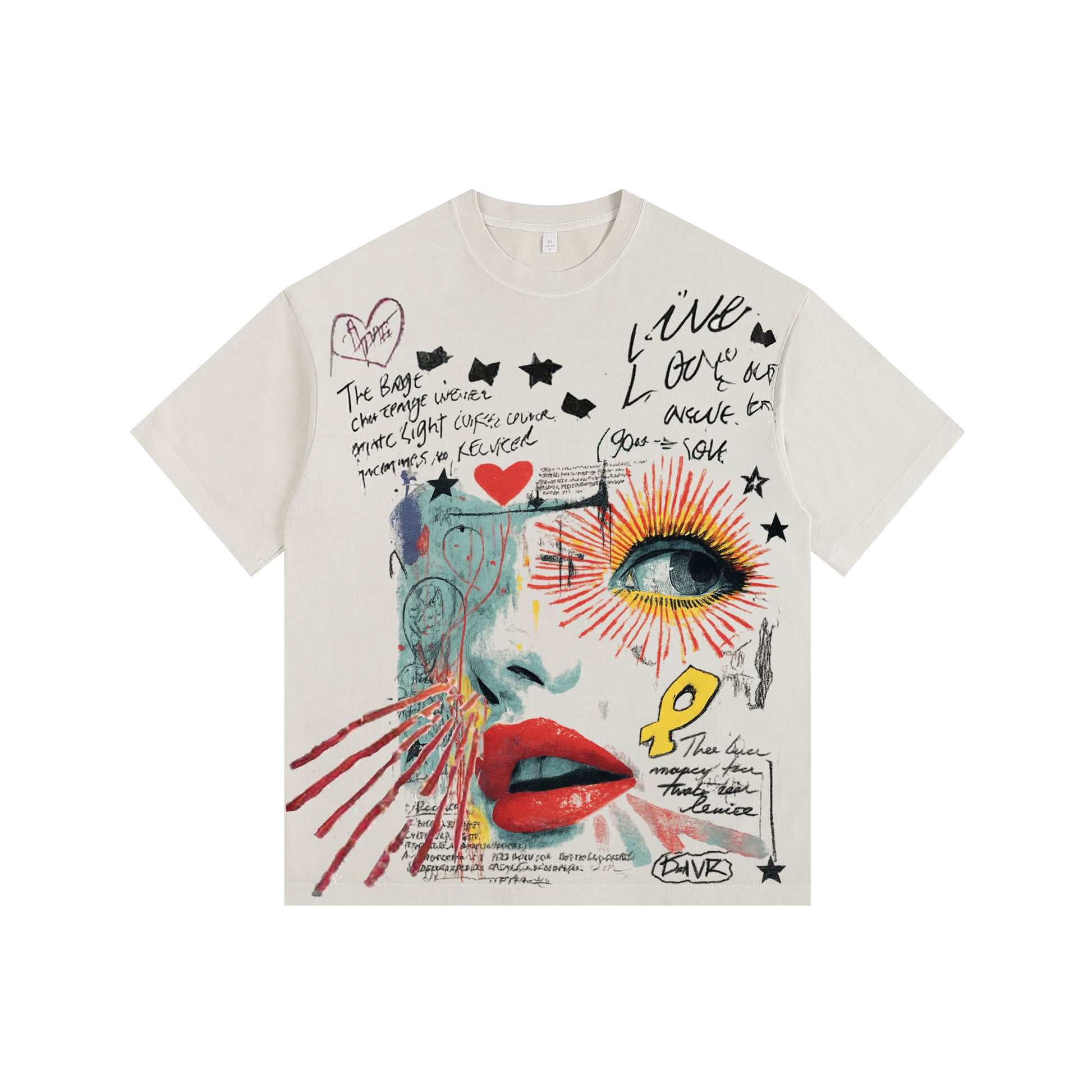 Street Graffiti Vintage-Washed Oversized T-shirt – [The Recounted Cloth]