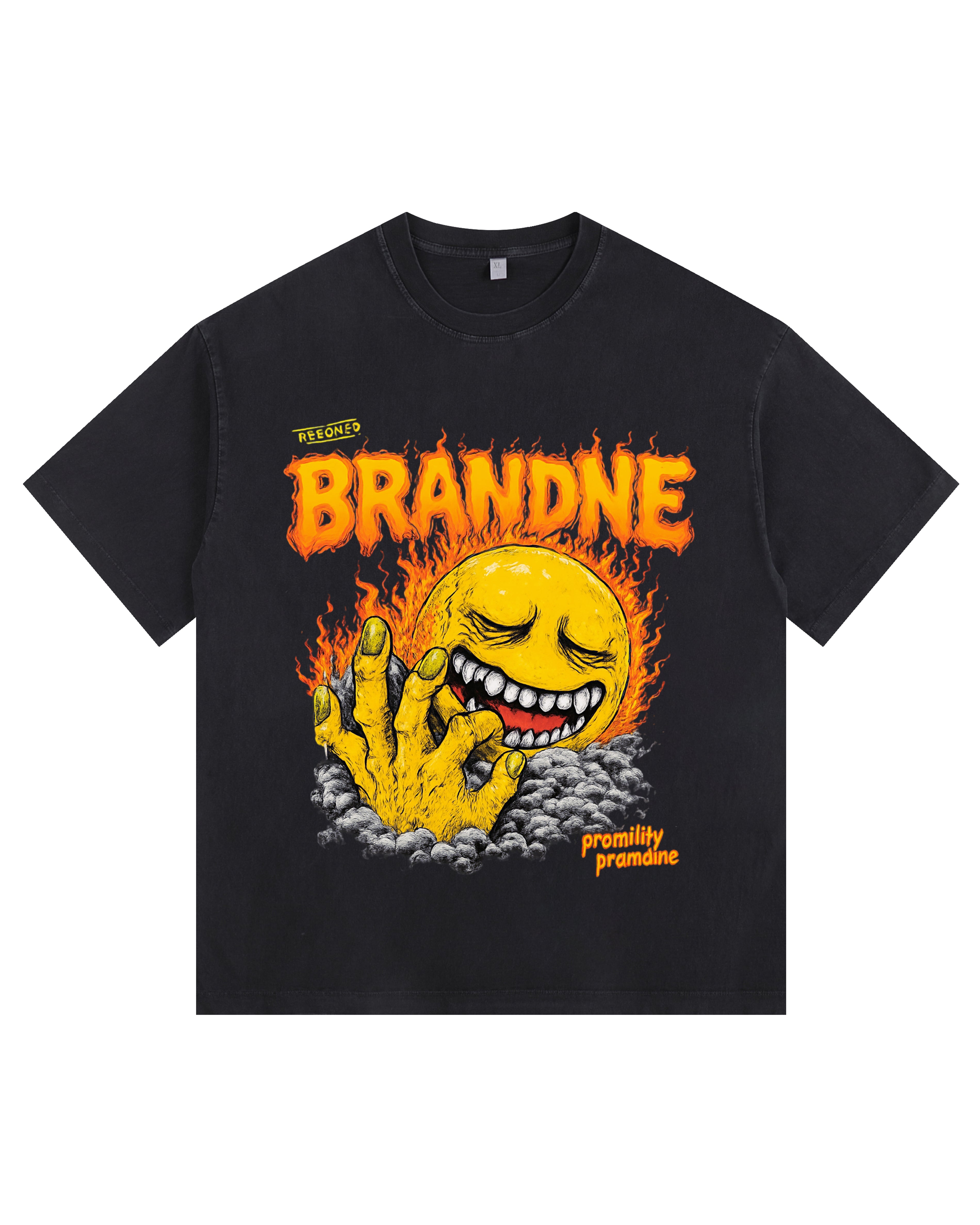 Emoji Vintage-Washed Oversized T-shirt