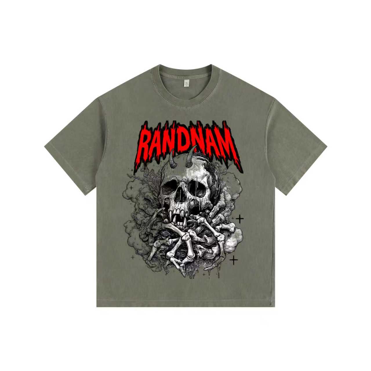Dark Skull Vintage-washed oversized T-shirt