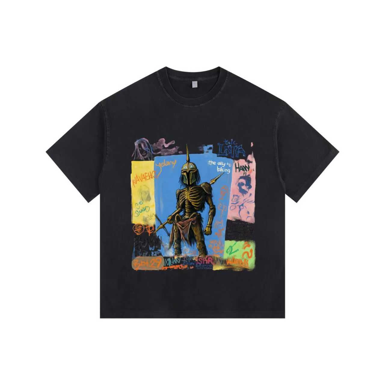 Last Knight Vintage-Washed Oversized T-shirt
