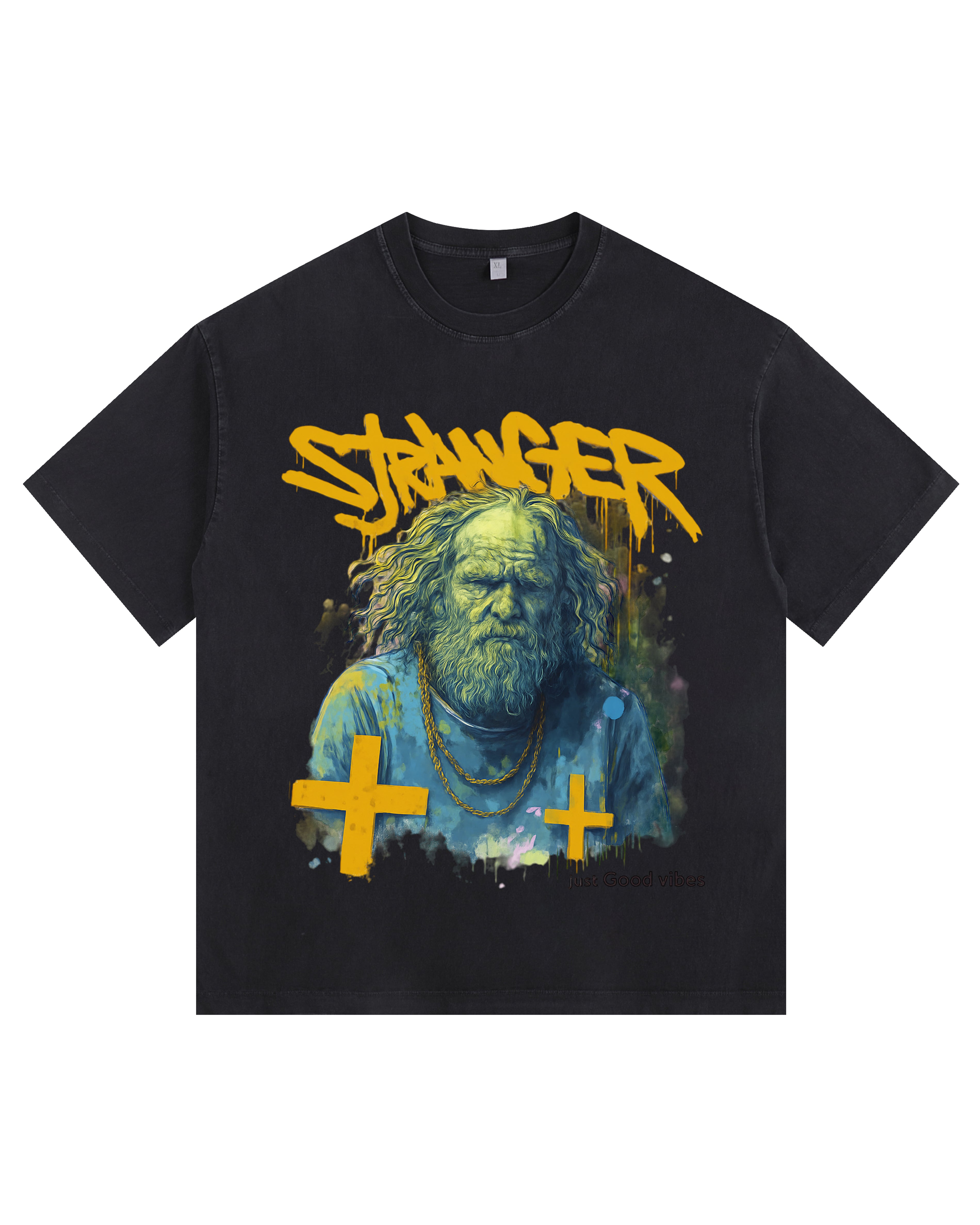Cross Vintage-Washed Oversized T-shirt