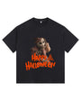 Scarecrow Vintage-Washed Oversized T-shirt – [Halloween🎃]