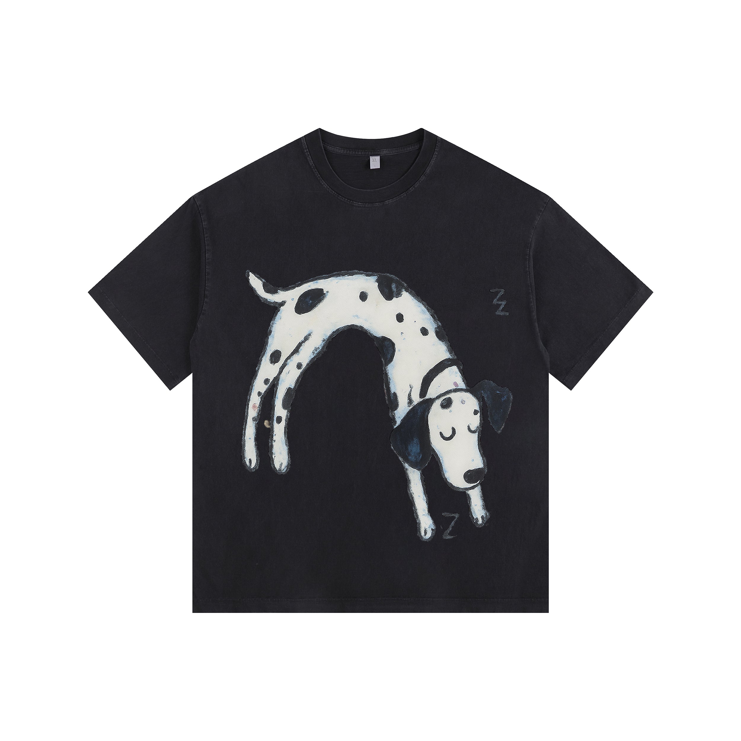 Dalmatian Vintage-Washed Oversized T-shirt