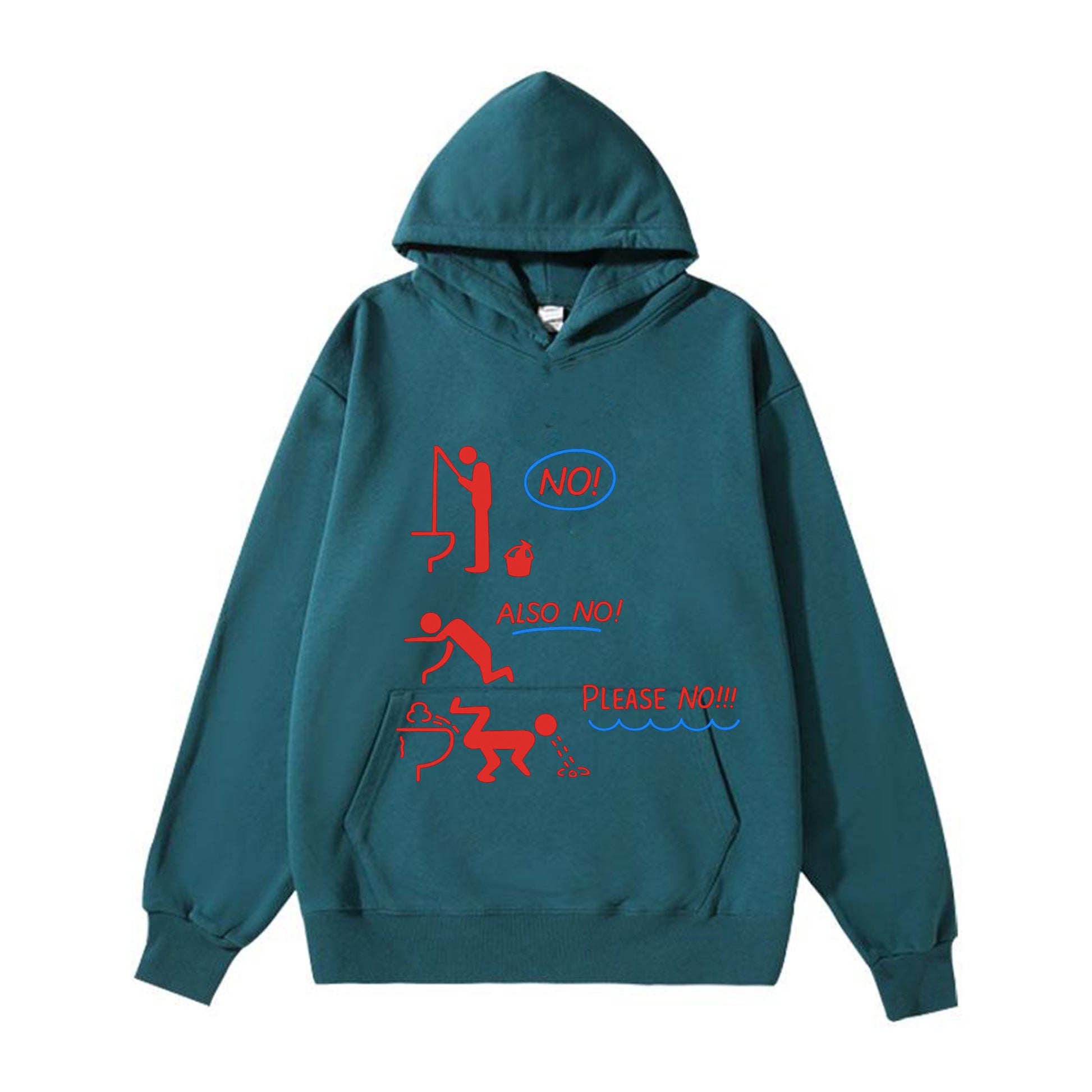 No Fishing in the Toilet Bowl ! Vintage-Washed  Hoodie