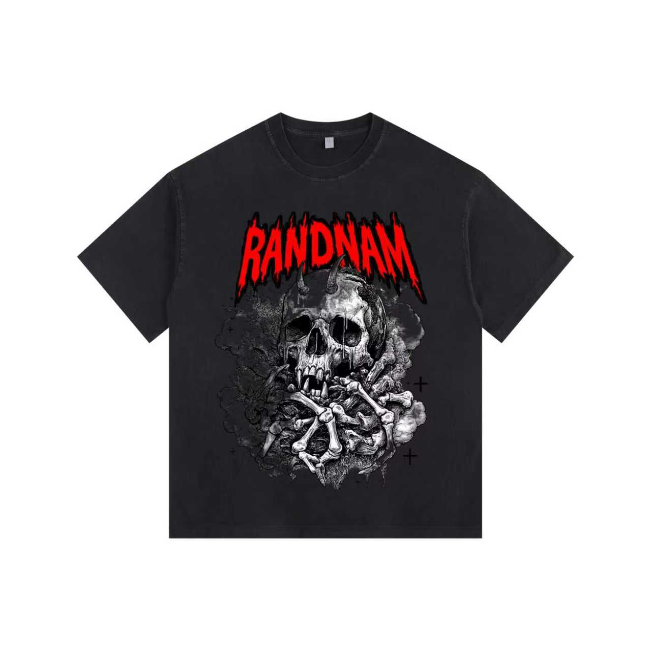 Dark Skull Vintage-washed oversized T-shirt