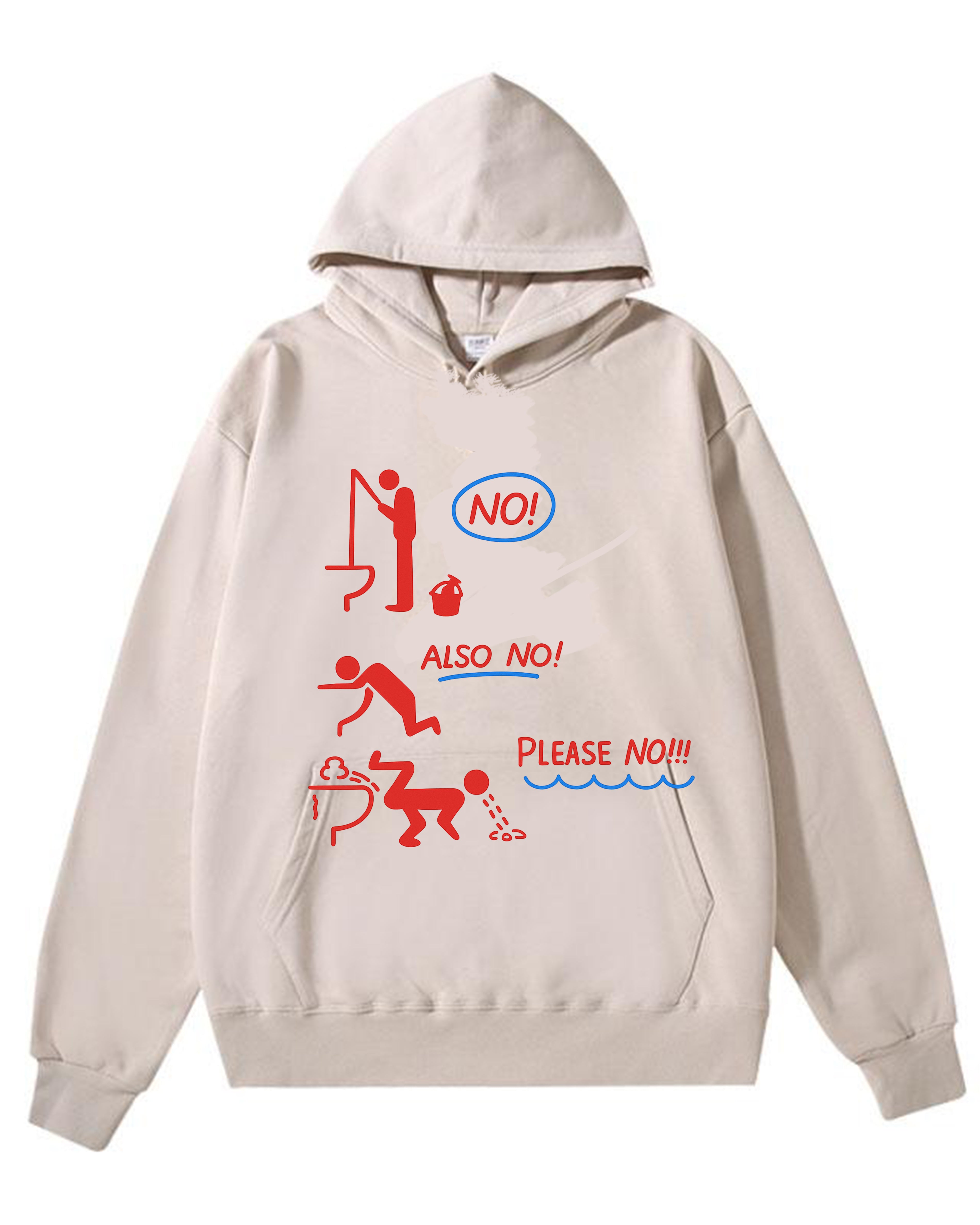 No Fishing in the Toilet Bowl ! Vintage-Washed  Hoodie