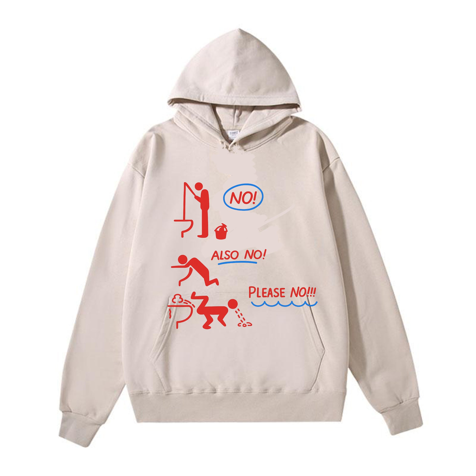 No Fishing in the Toilet Bowl ! Vintage-Washed  Hoodie