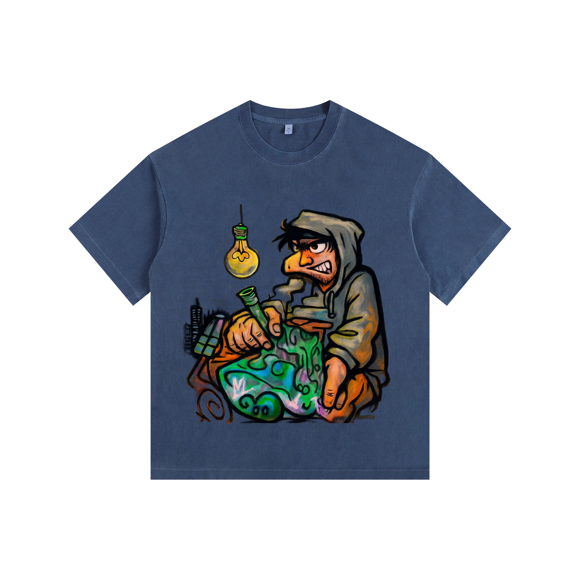 Badass Designer Vintage-washed oversized T-shirt