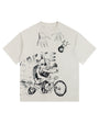 Rats Ride Bicycles Vintage-Washed Oversized T-shirt – [The Recounted Cloth]
