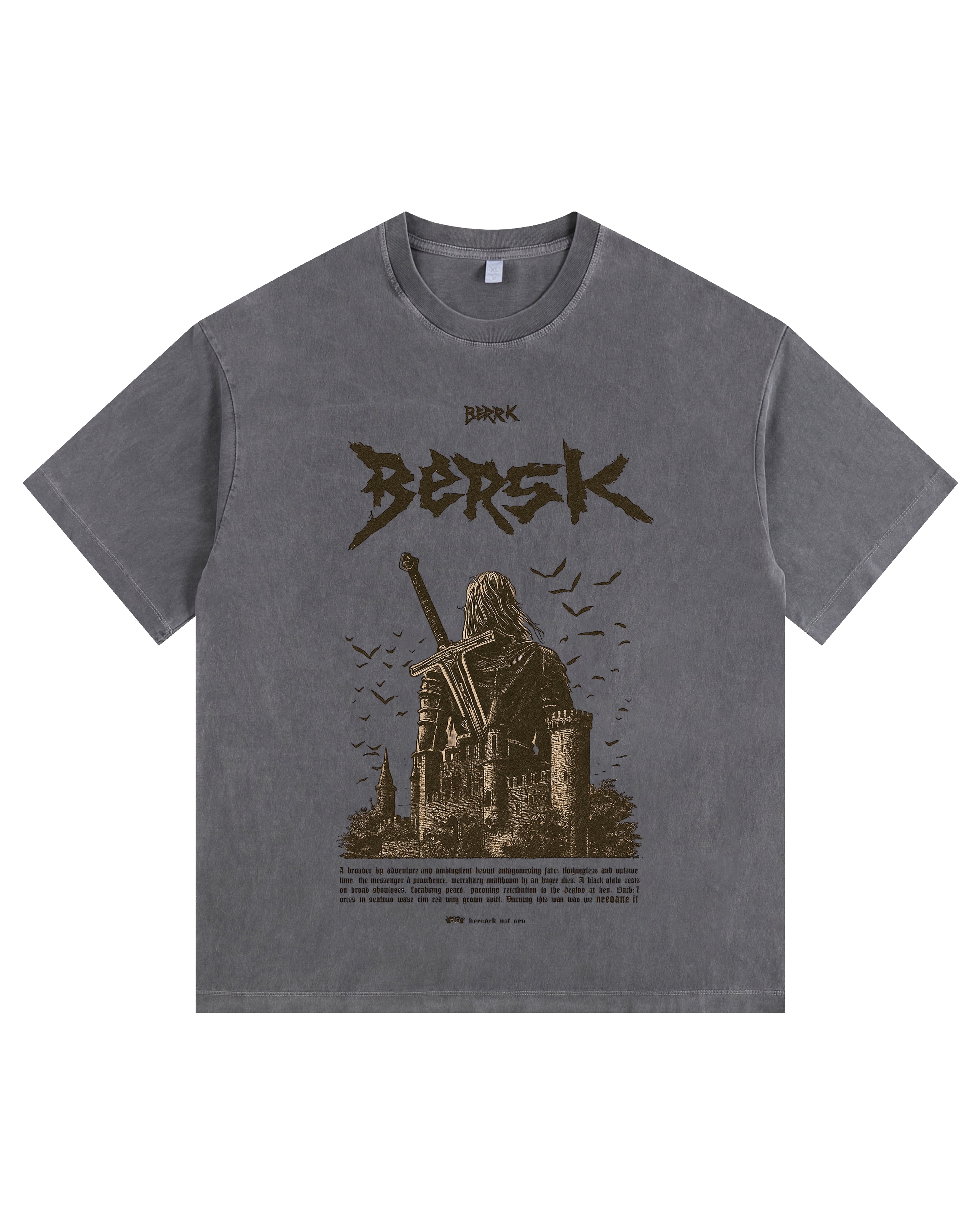 The Last Warrior Vintage-washed oversized T-shirt