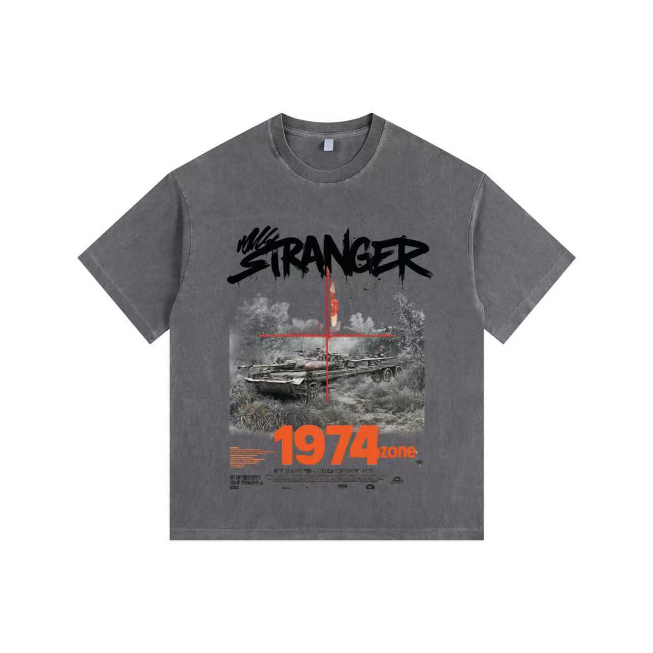 Armored Vintage-Washed Oversized T-shirt