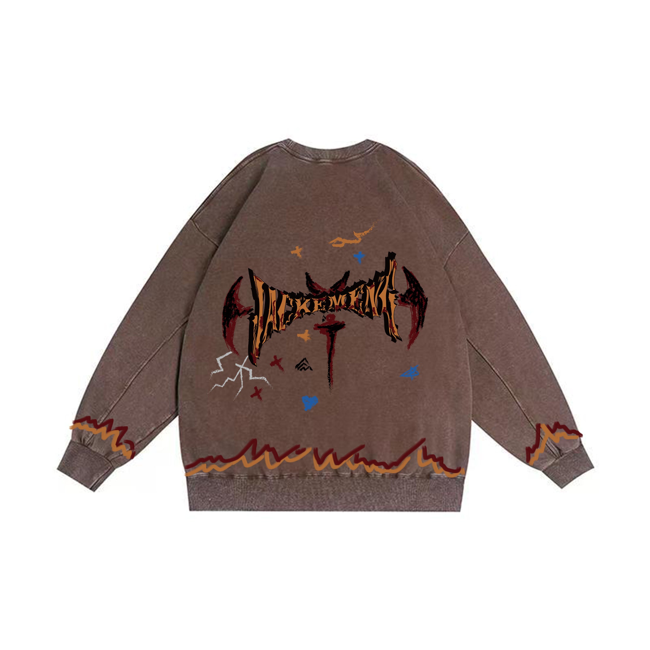 Demon JACKEMENG Washed Oversized Sweatshirt – [The Recounted Cloth]