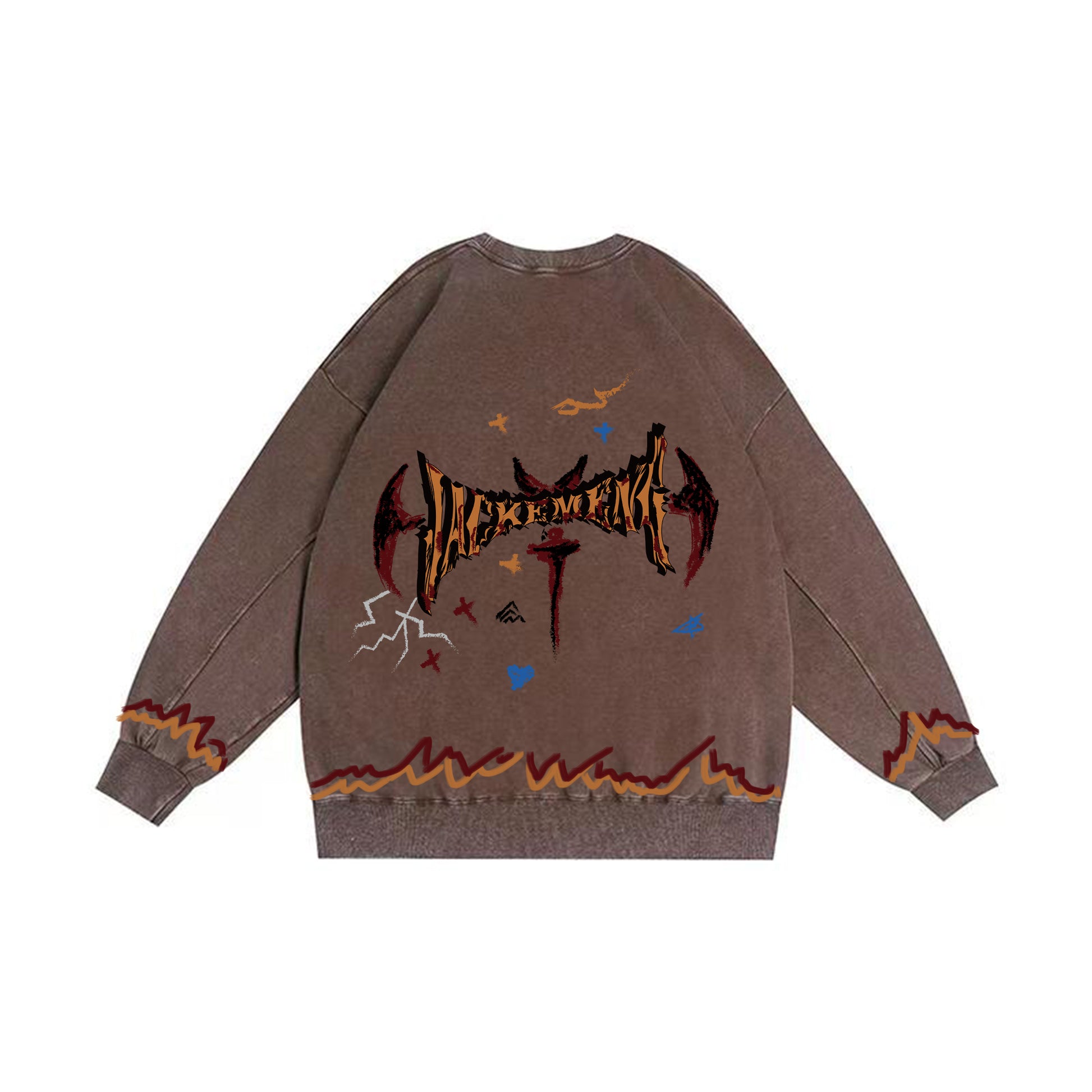 Demon JACKEMENG Washed Oversized Sweatshirt – [The Recounted Cloth]