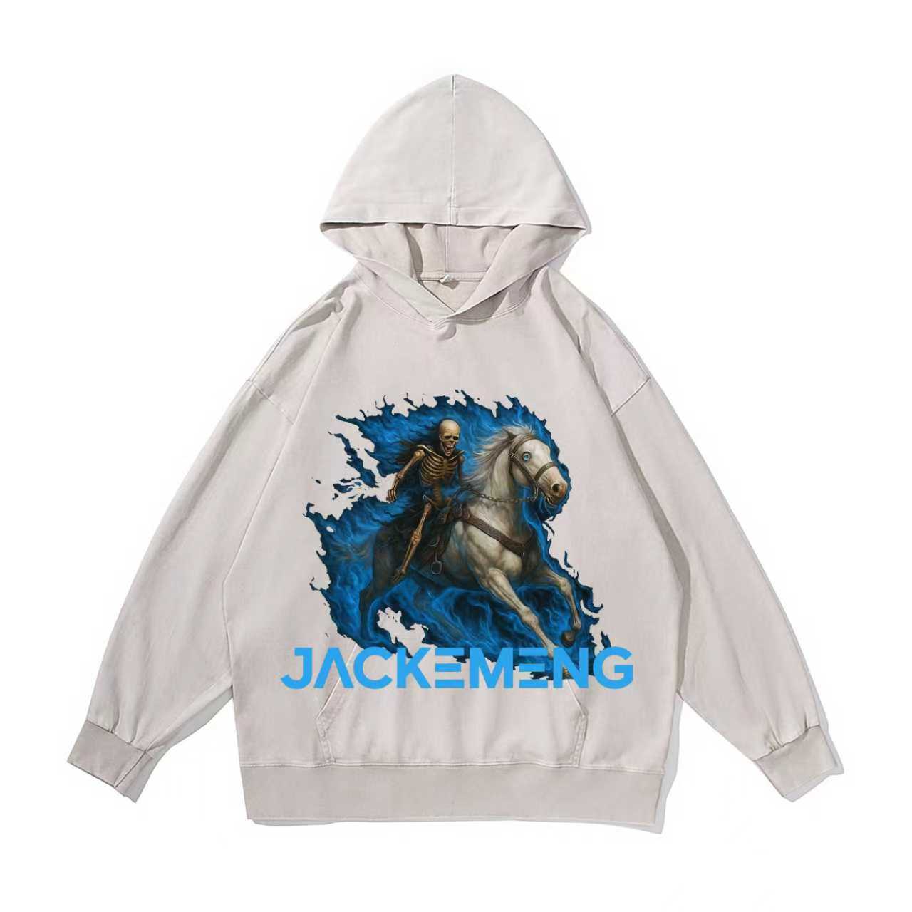 Crafty Skull Vintage-Washed  Hoodie