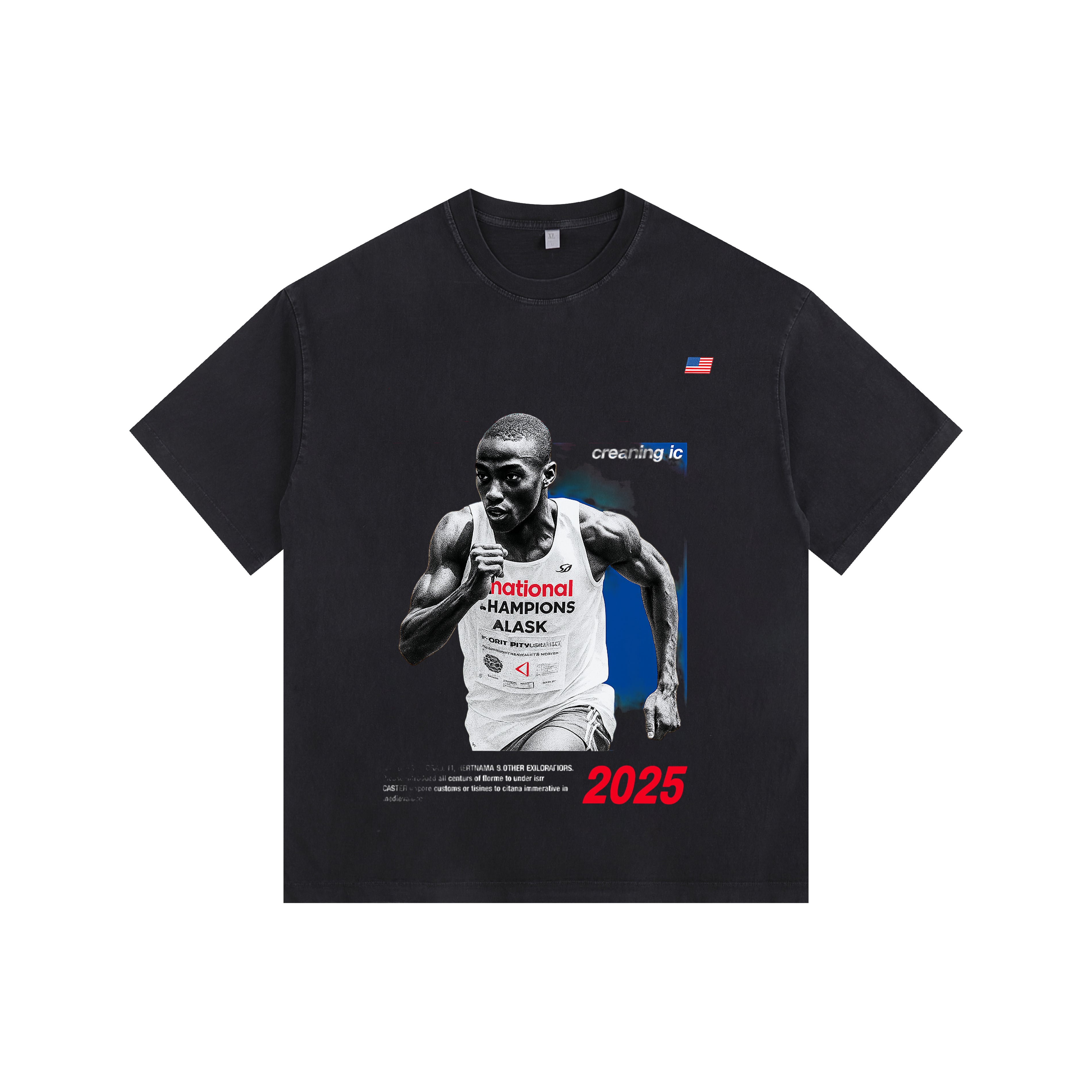 Elite Sprinter Vintage-washed oversized T-shirt