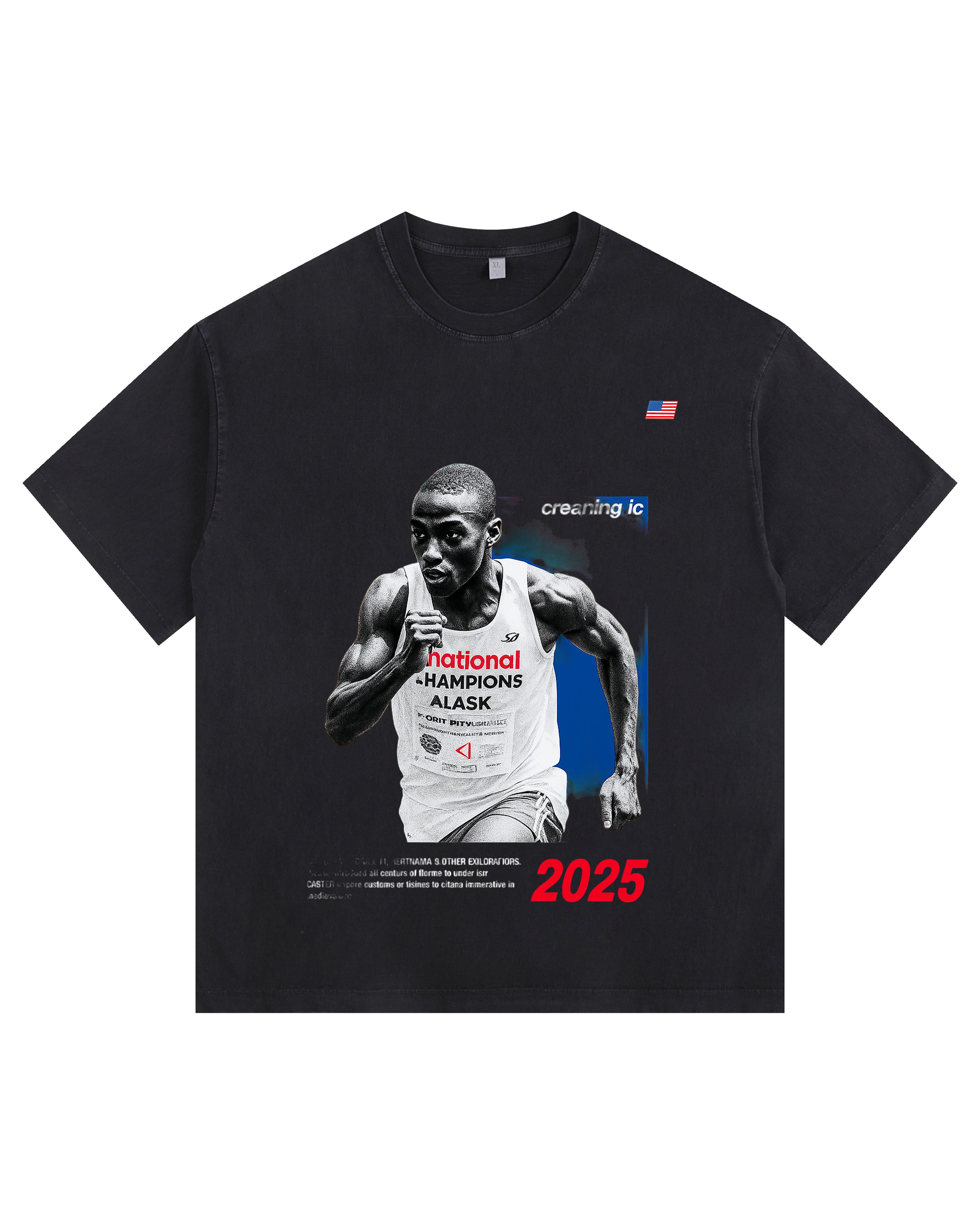 Elite Sprinter Vintage-washed oversized T-shirt