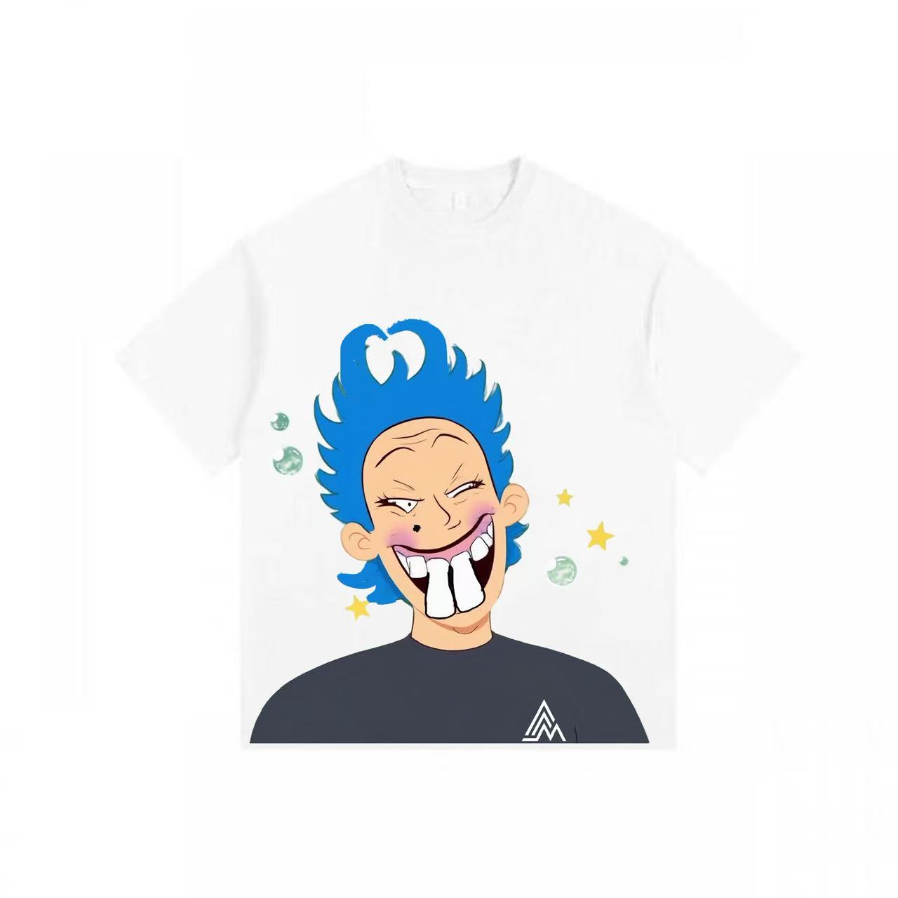 Bizarre Cartoon Vintage-washed oversized T-shirt - [The Recounted Cloth]