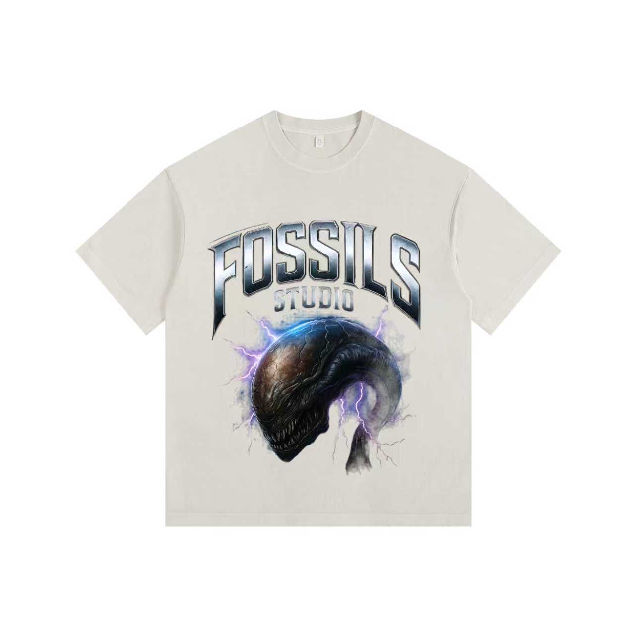 Abyssal Troll Vintage-washed oversized T-shirt