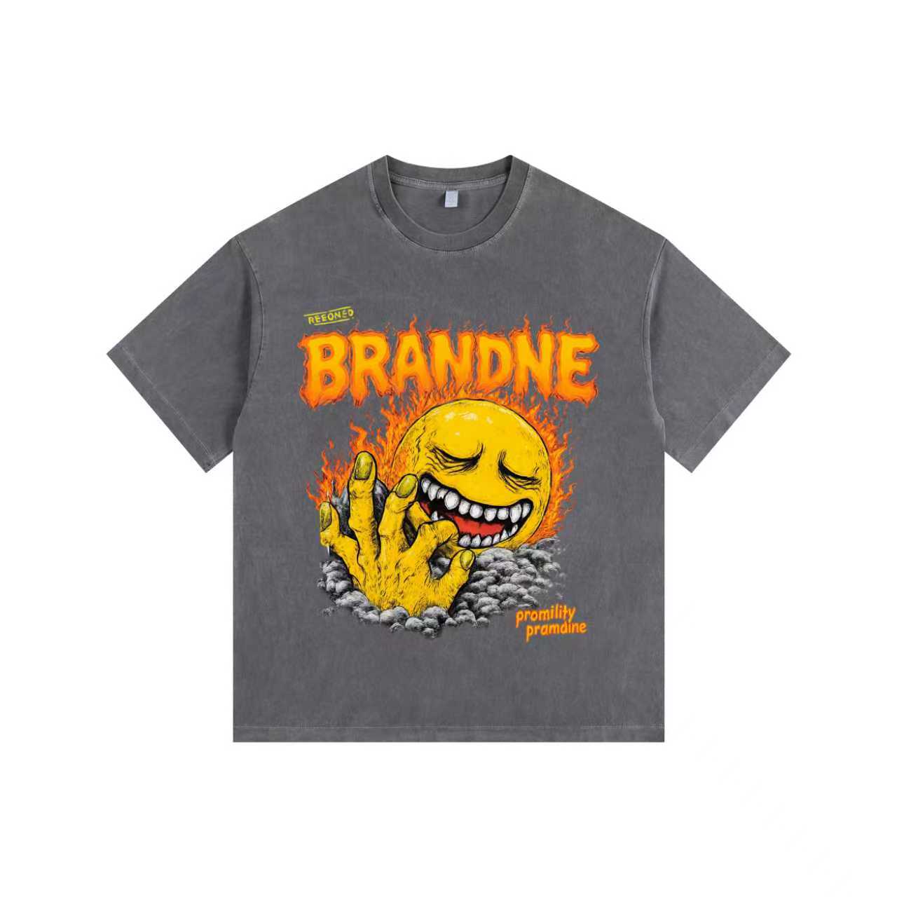 Emoji Vintage-Washed Oversized T-shirt