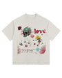 Ghostly Romance Vintage-washed oversized T-shirt - [The Recounted Cloth]