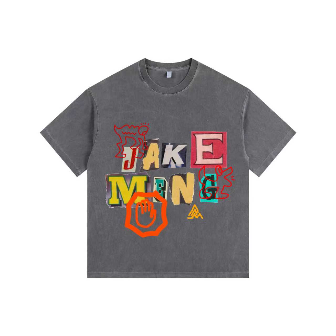 Who is JACKEMENG? Vintage-Washed Oversized Tee – [The Recounted Cloth]