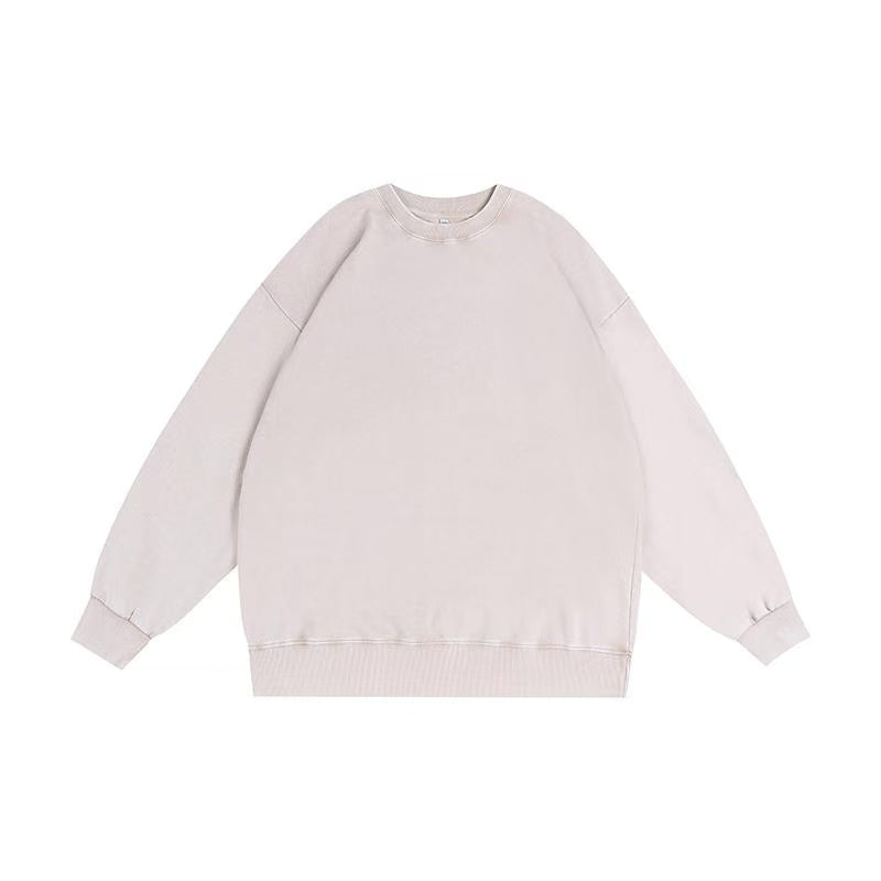 Solid color  Vintage-Washed Oversized sweatshirt