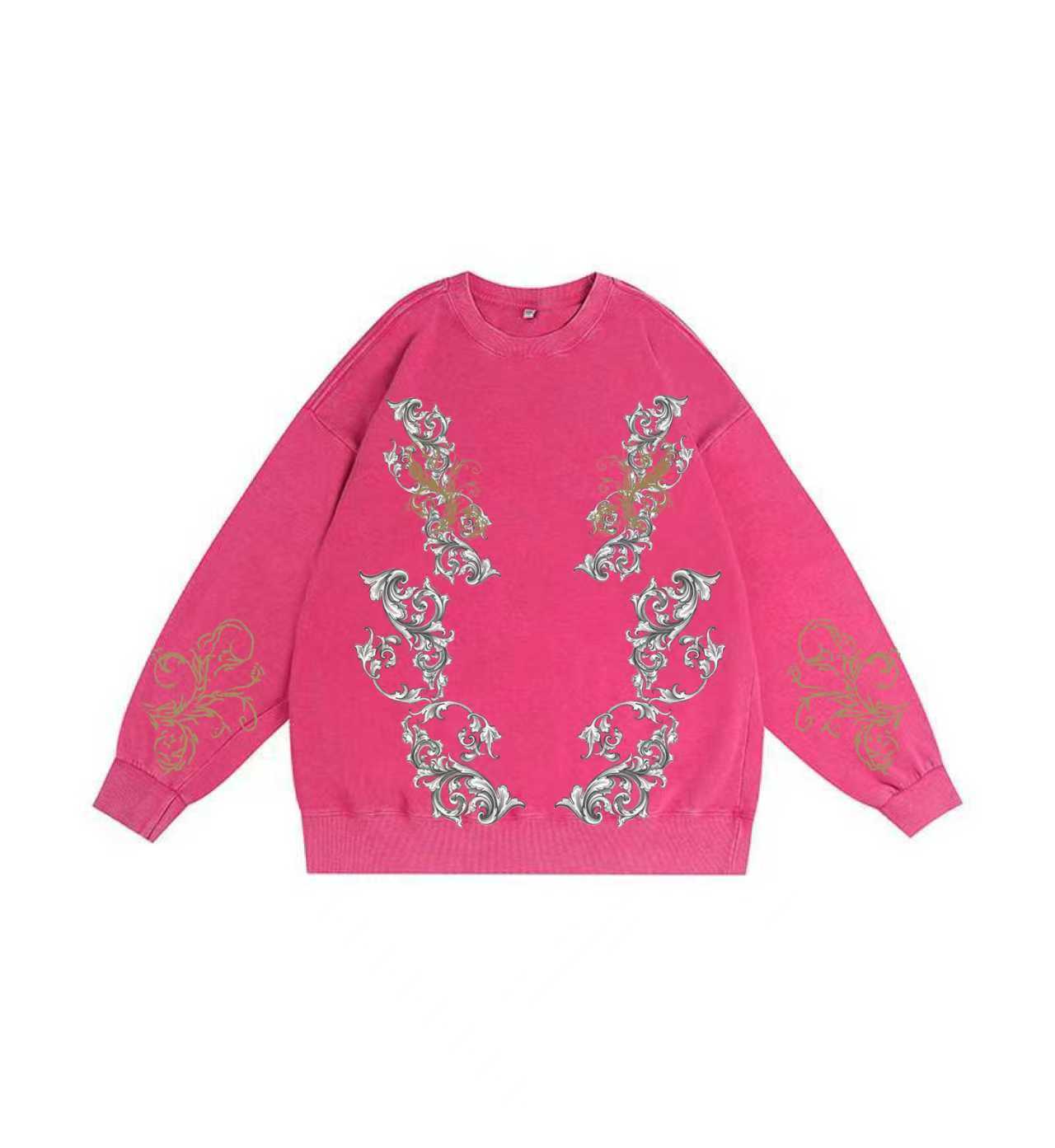 Tracery Vintage-Washed Oversized Sweatshirt – [The Recounted Cloth]