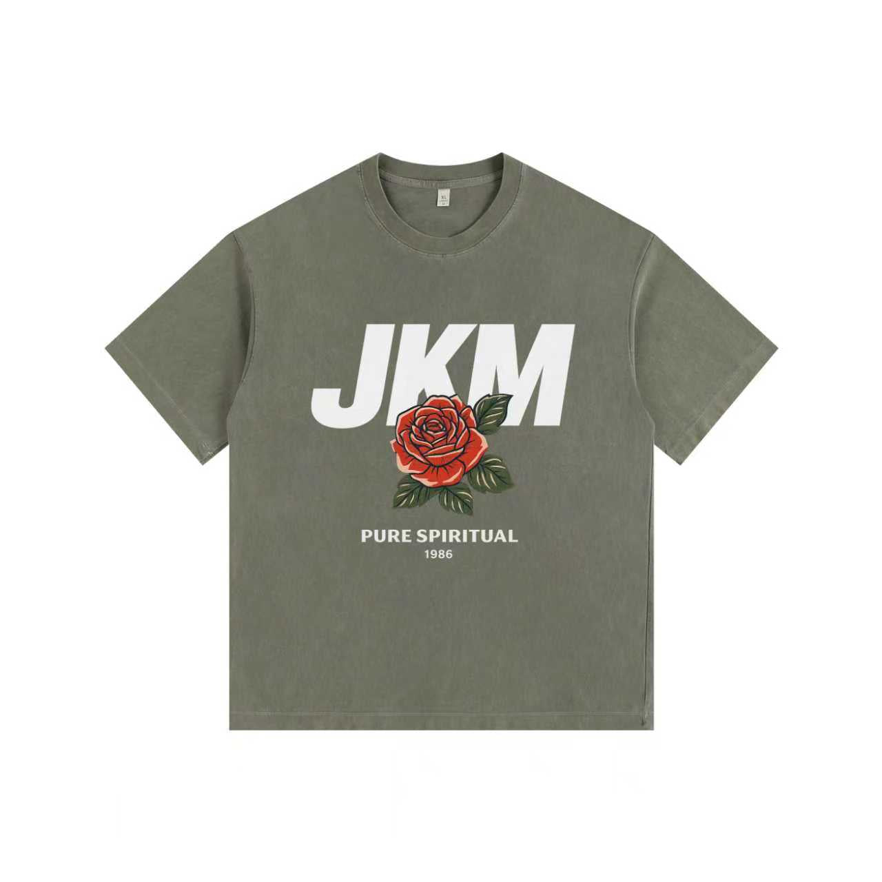 JKM Rose Vintage-washed oversized T-shirt