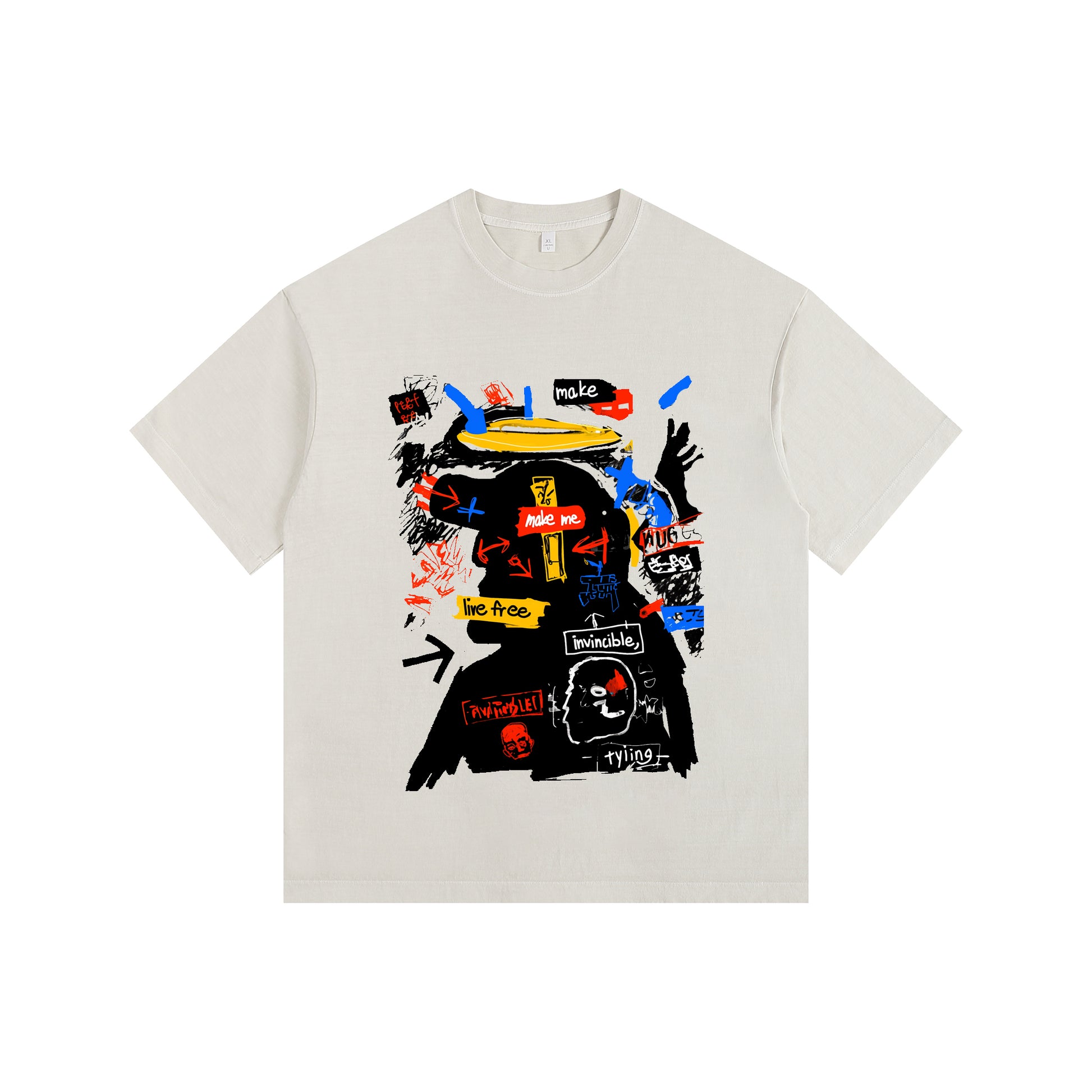 Rebel Angel Vintage-Washed  Tee – [Born To Defy]