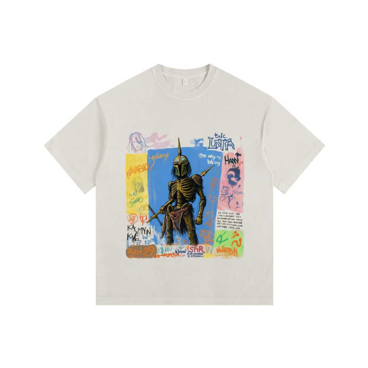 Last Knight Vintage-Washed Oversized T-shirt
