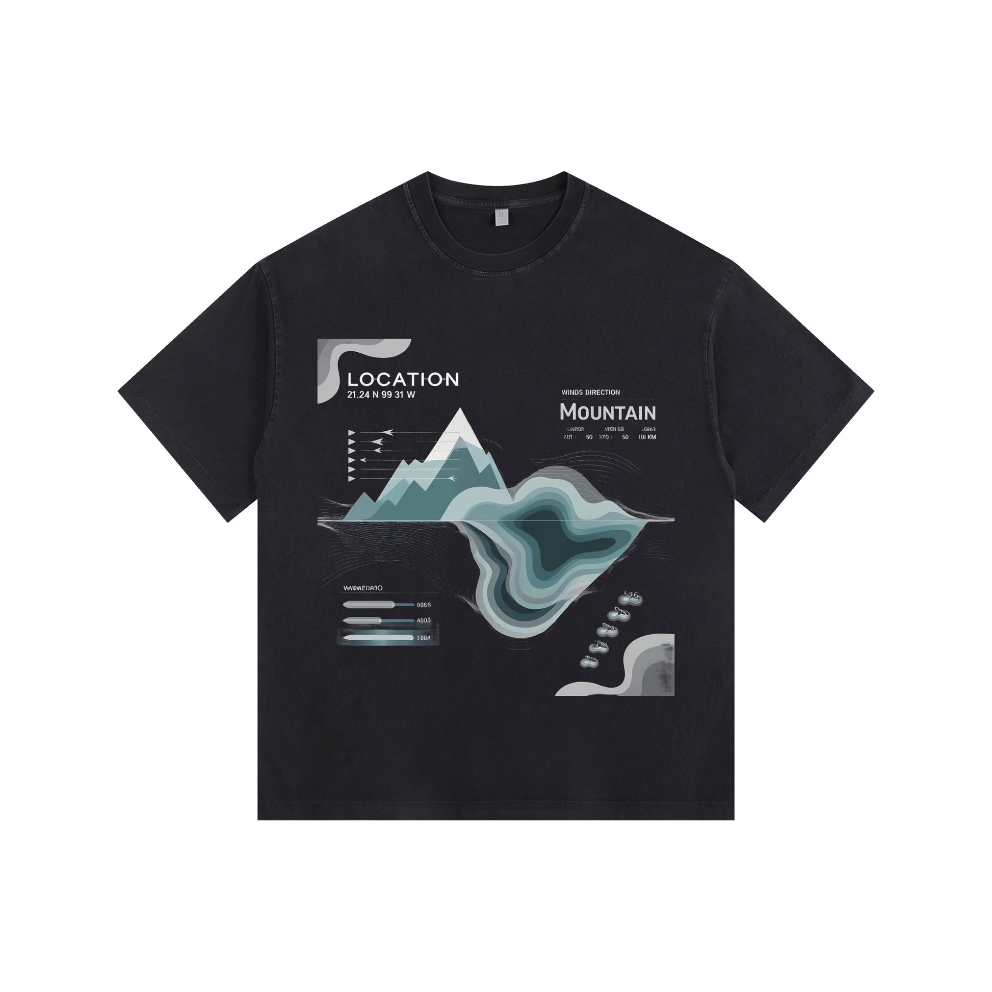Mountain Vintage-Washed Oversized T-shirt