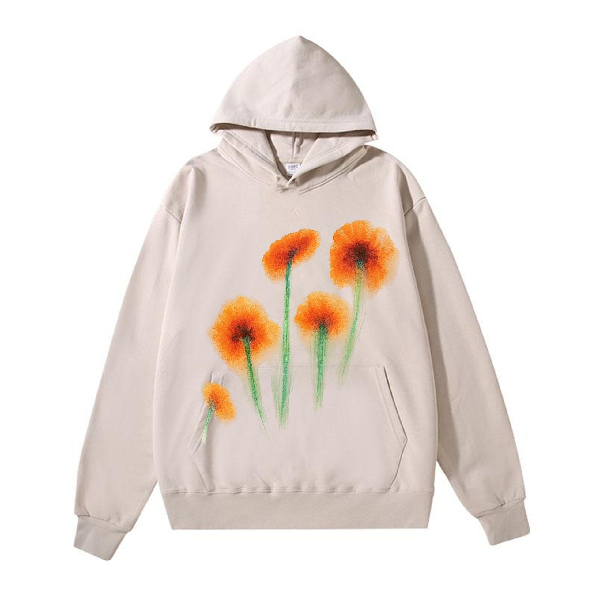Art Bloom Vintage-Washed  Hoodie