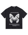 Butterfly Vintage-washed oversized T-shirt