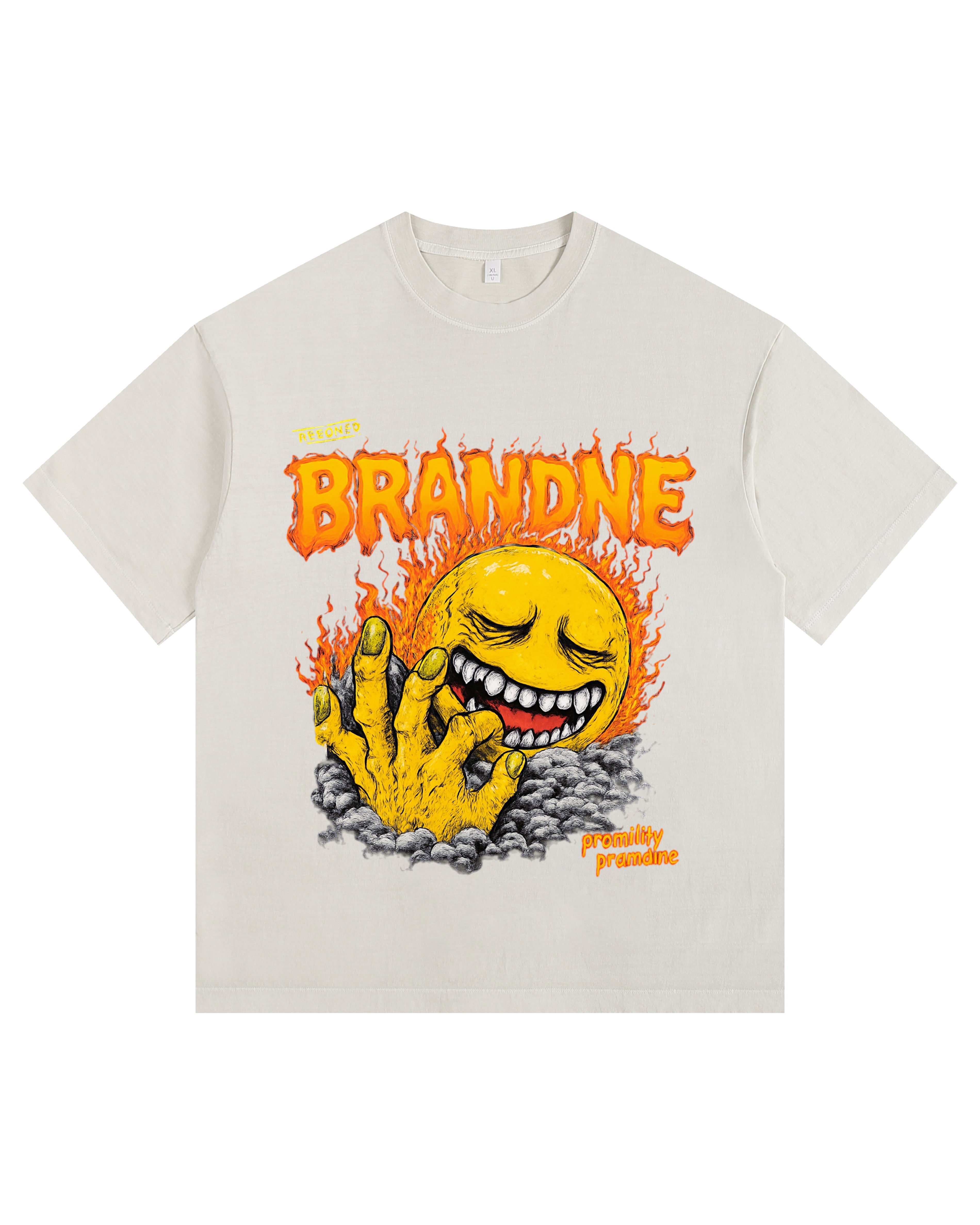 Emoji Vintage-Washed Oversized T-shirt