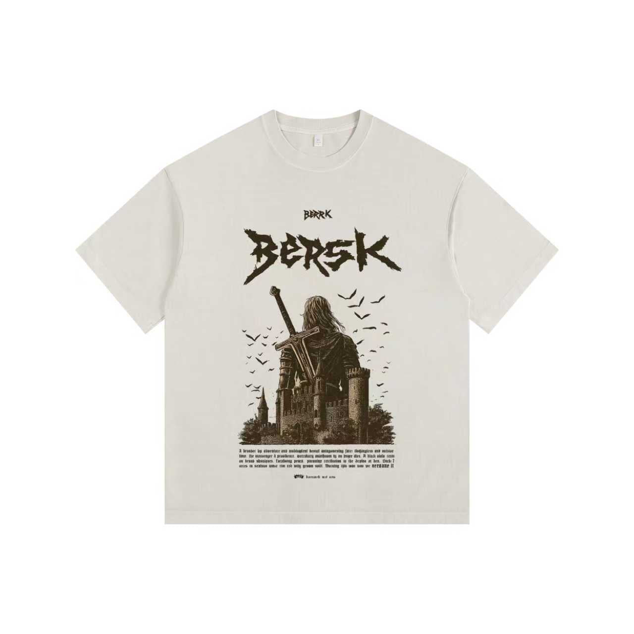 The Last Warrior Vintage-washed oversized T-shirt