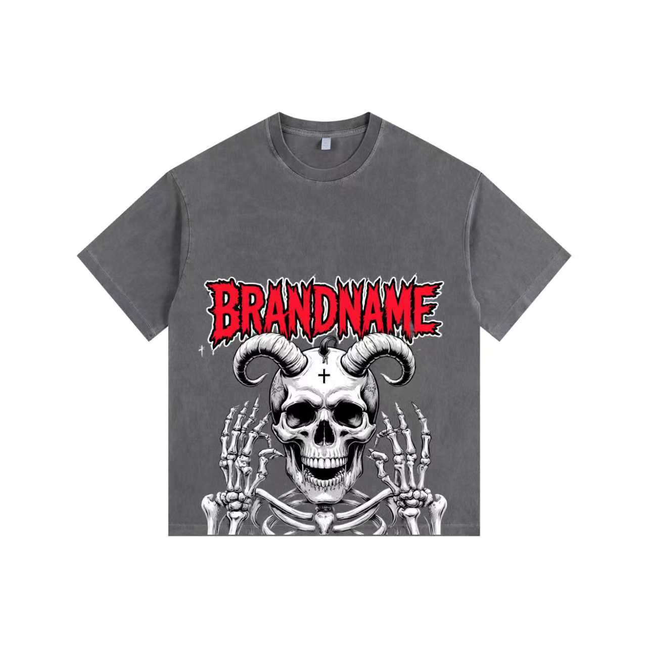 Satan Force Vintage-washed oversized T-shirt