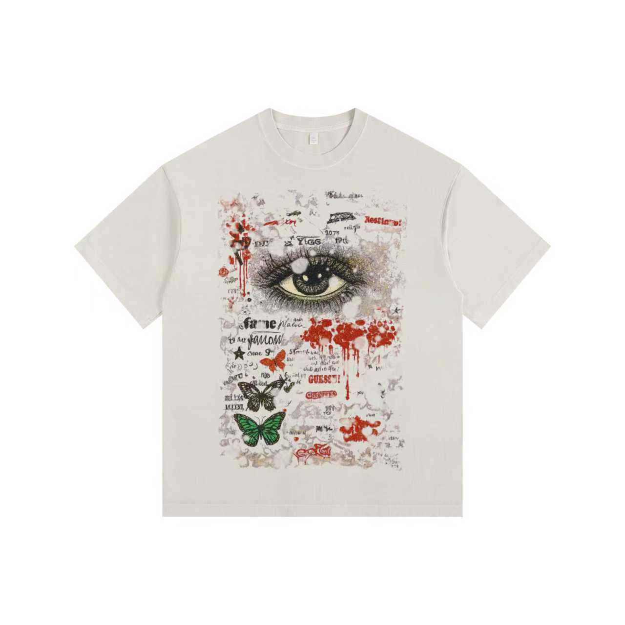 Street Gaze Vintage-washed oversized T-shirt